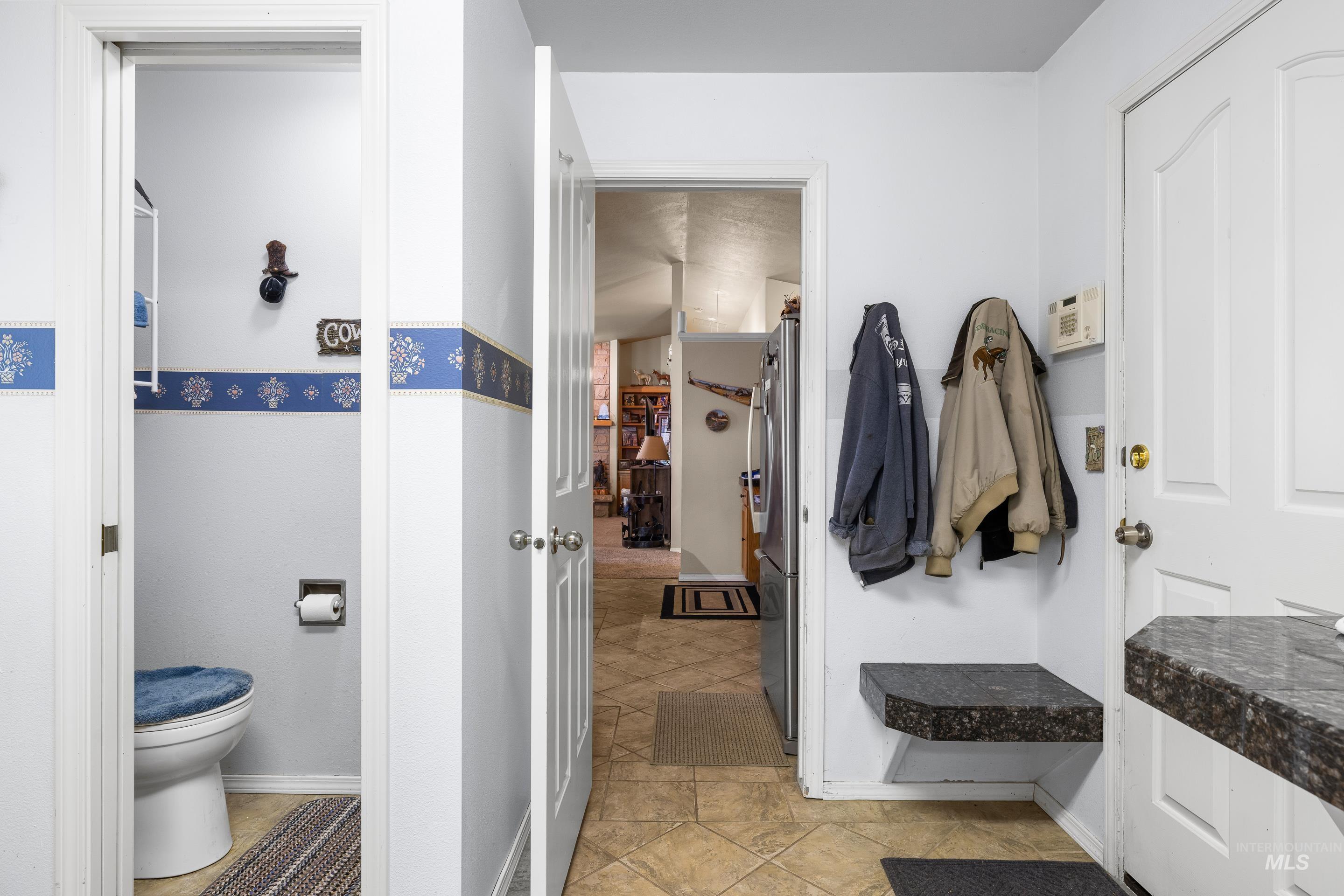 Mudroom with baseboards