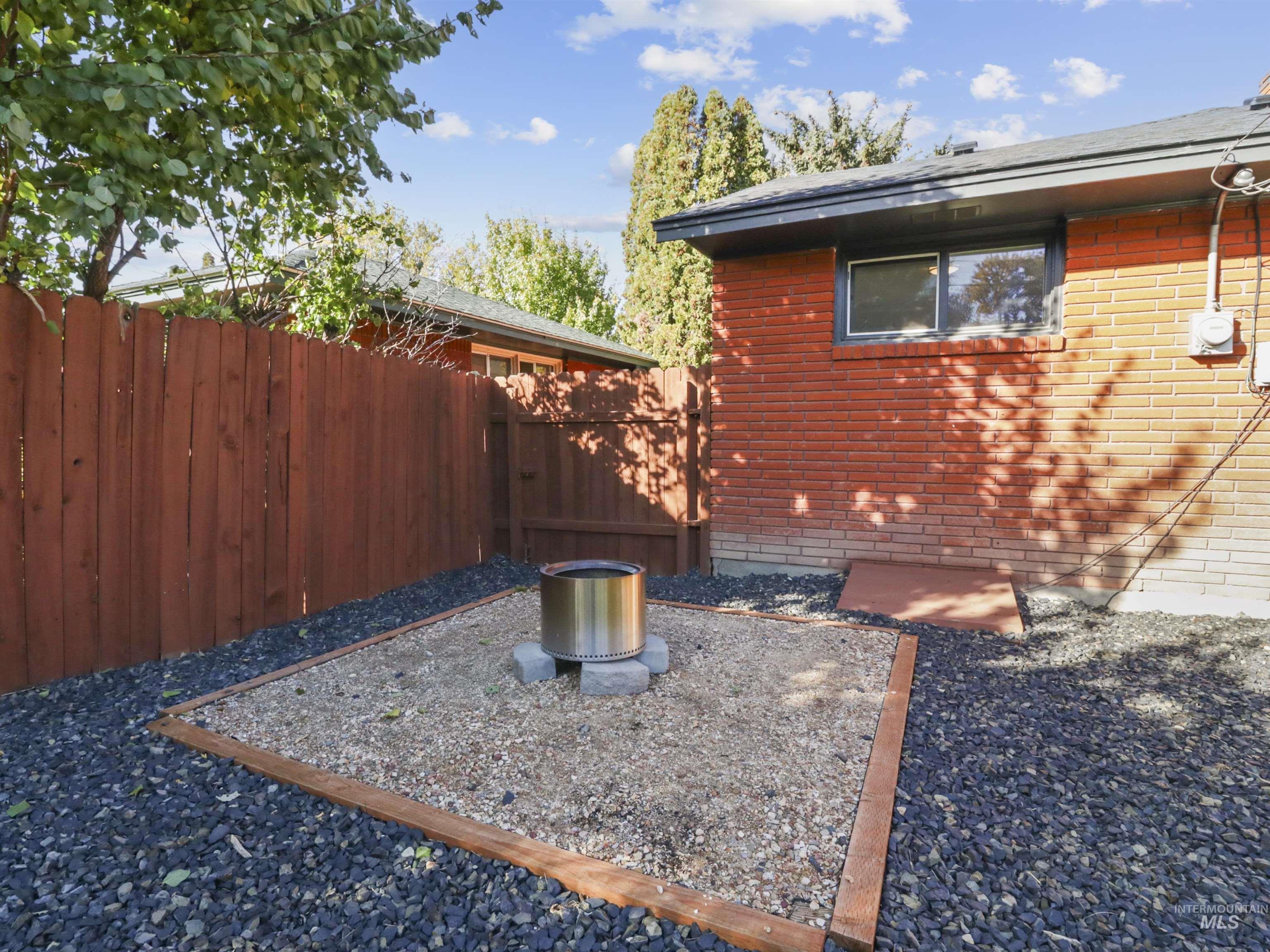 View of home's exterior with brick siding