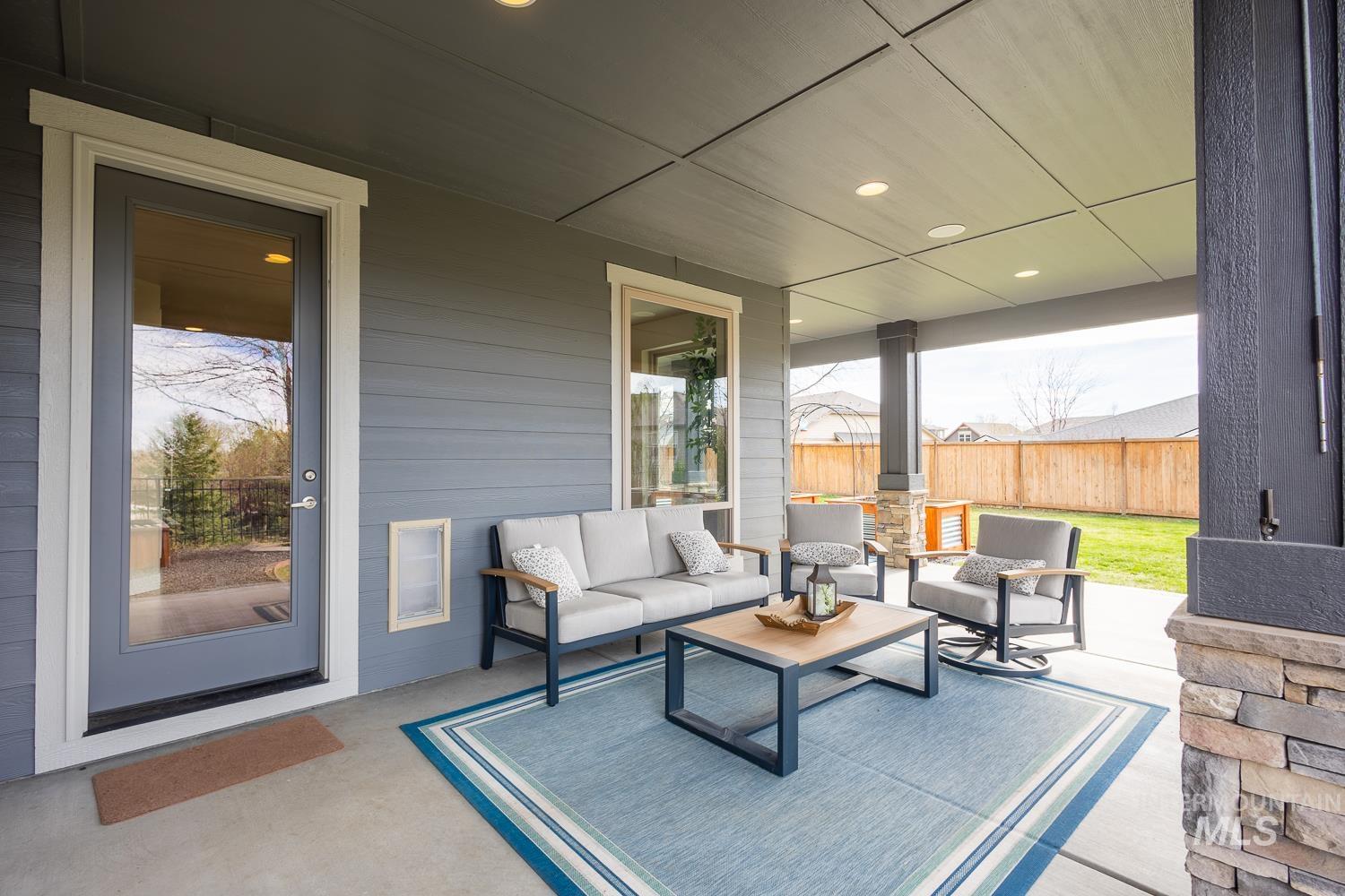 View of patio / terrace featuring outdoor furniture