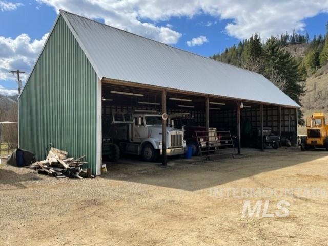 View of pole building