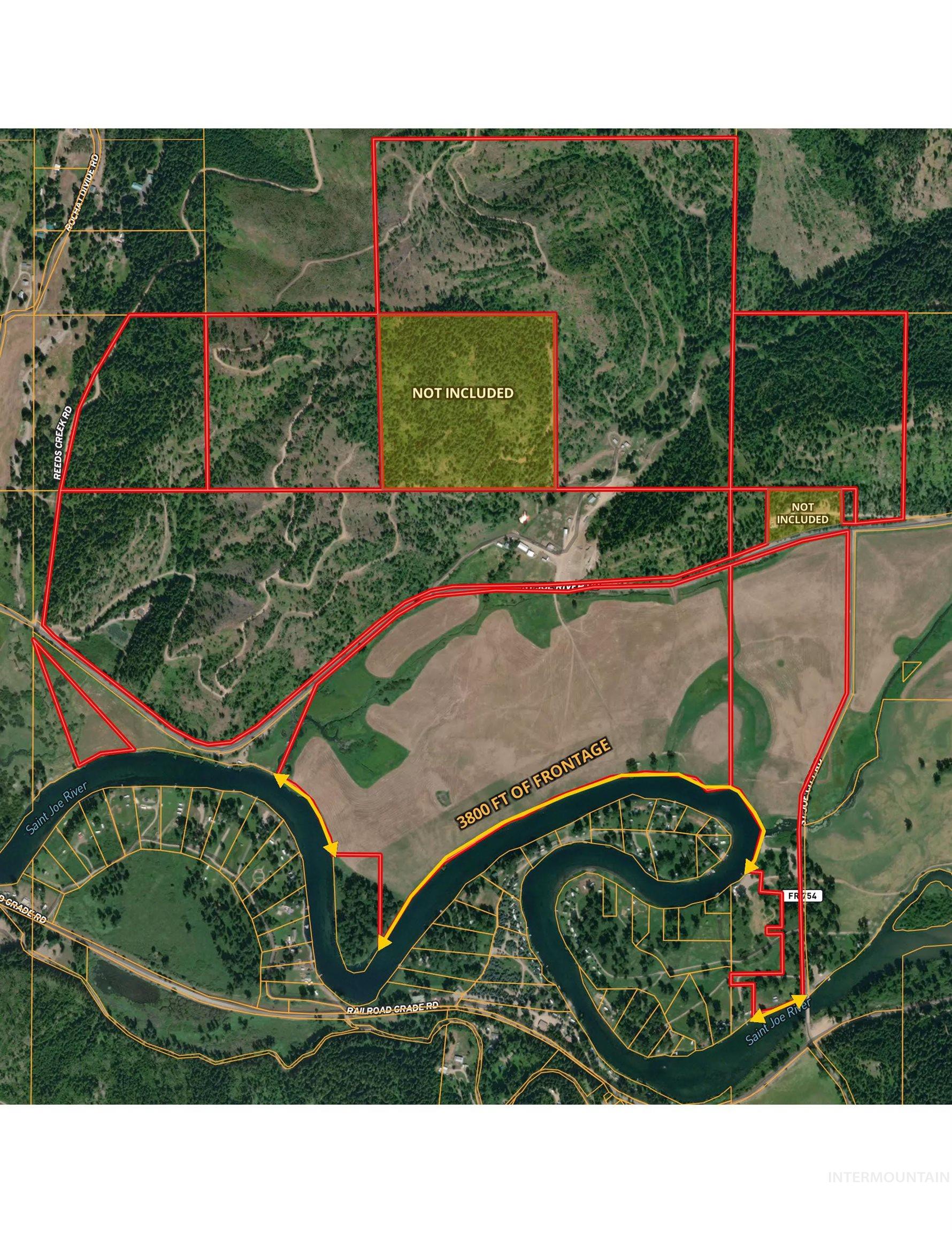 Map of property location with property parcel outlined