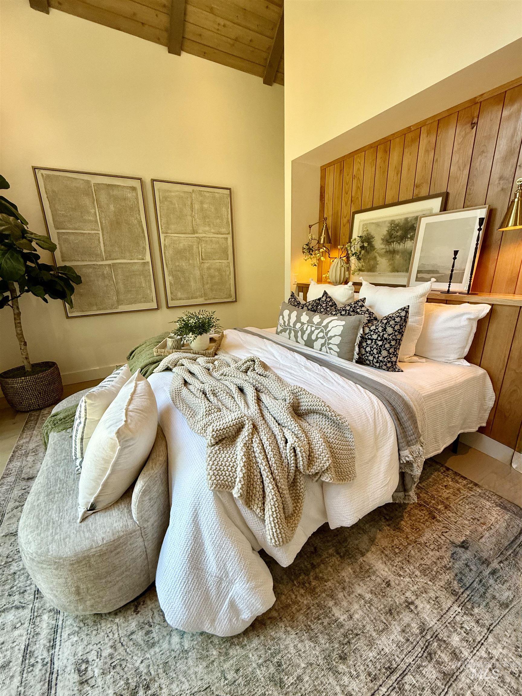 Bedroom featuring wood ceiling