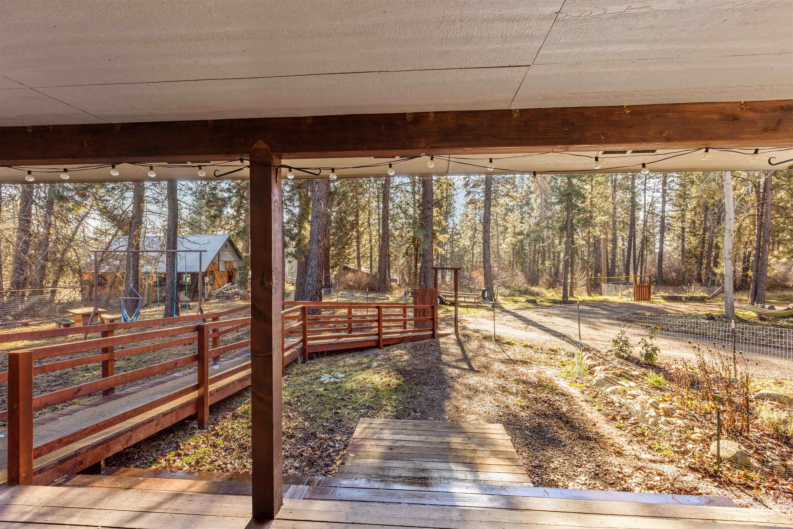 View of wooden terrace