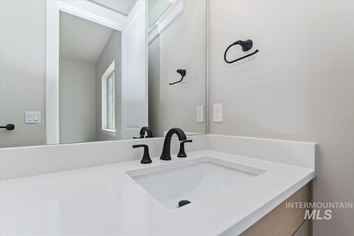 Bathroom featuring vanity