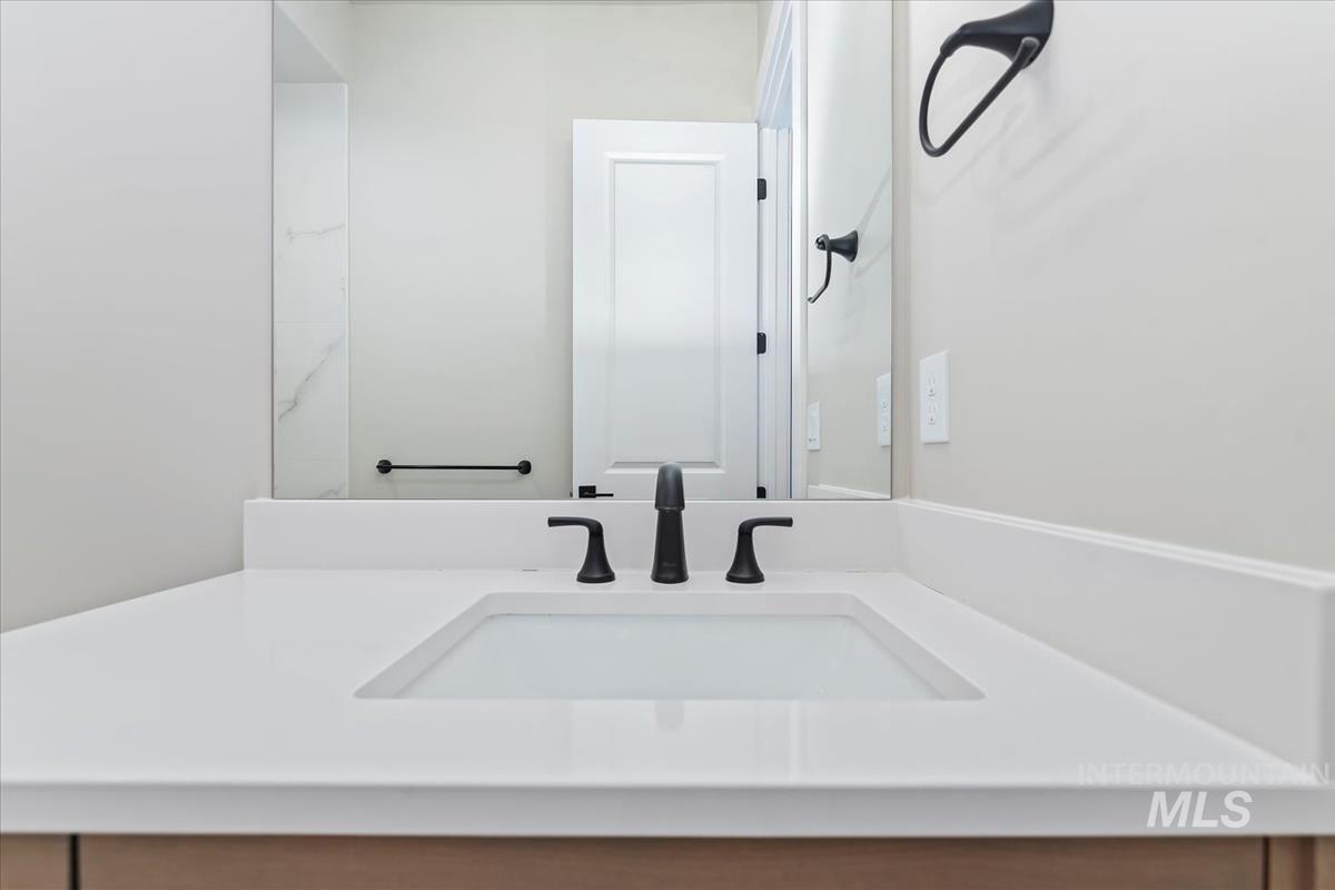 Bathroom featuring vanity