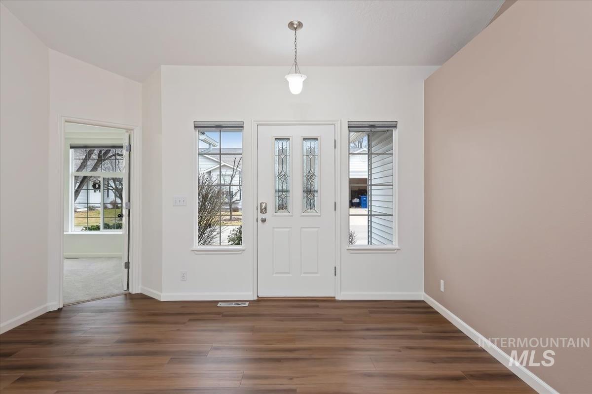 Foyer with LVP flooring