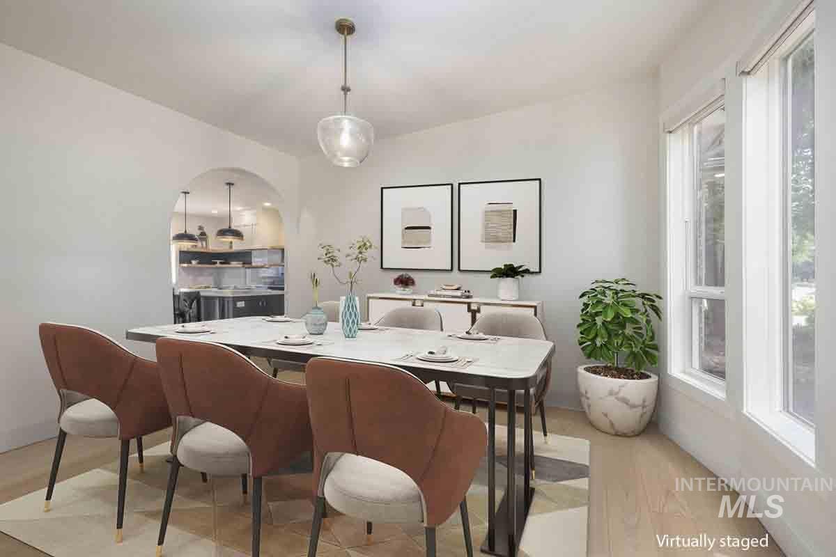 This space is virtually staged. It is being used as an office currently.