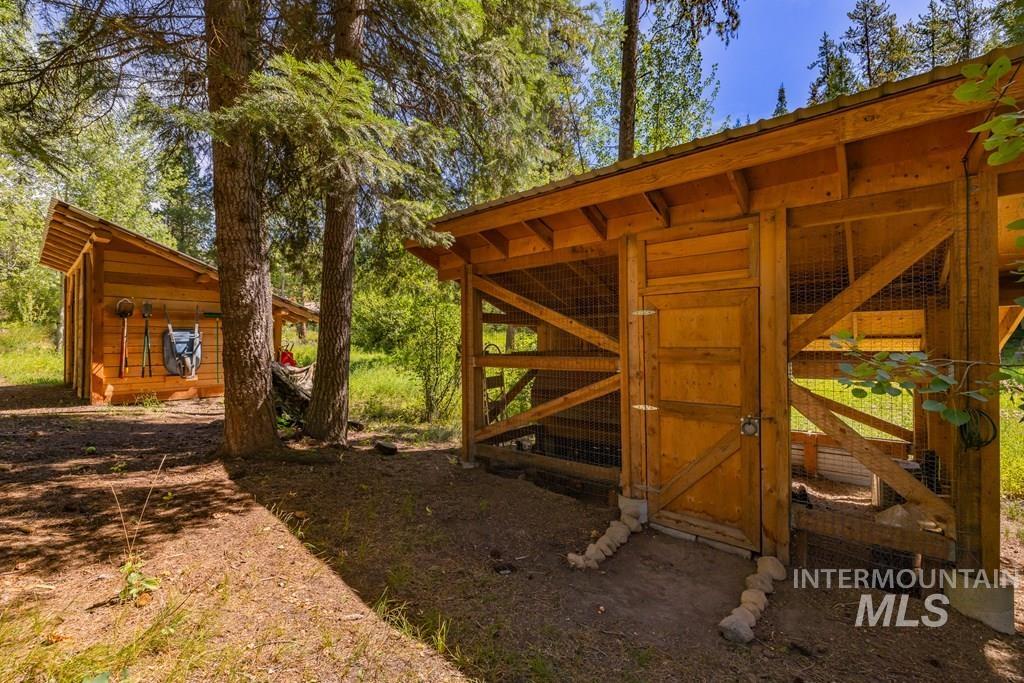 Gate featuring an outdoor structure and exterior structure