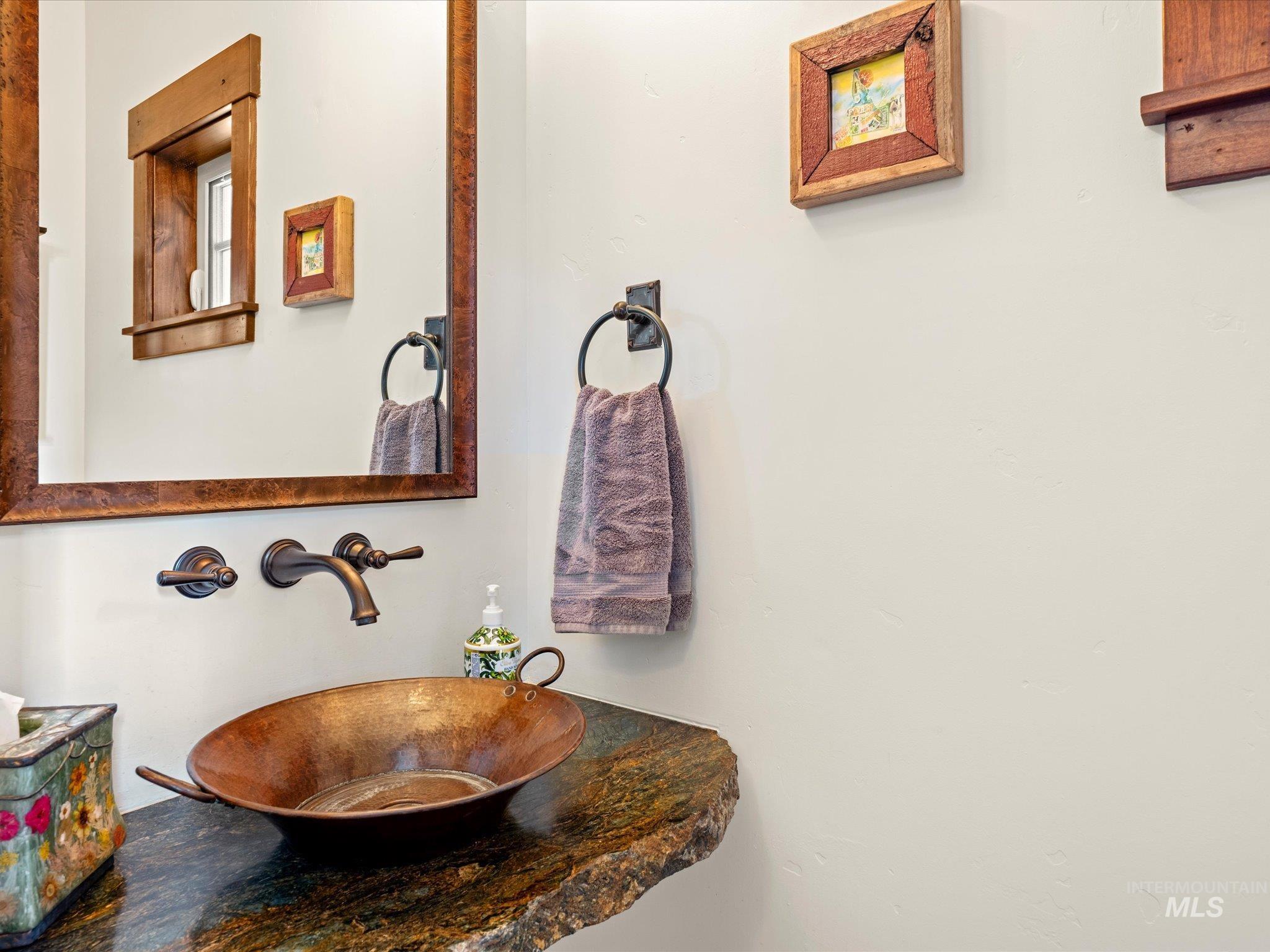 This bathroom is the entry way area.