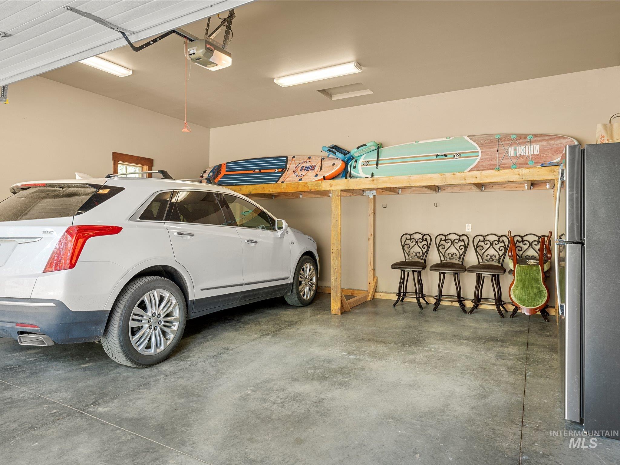 This garage storage was designed to be able to park under and create more storage space.