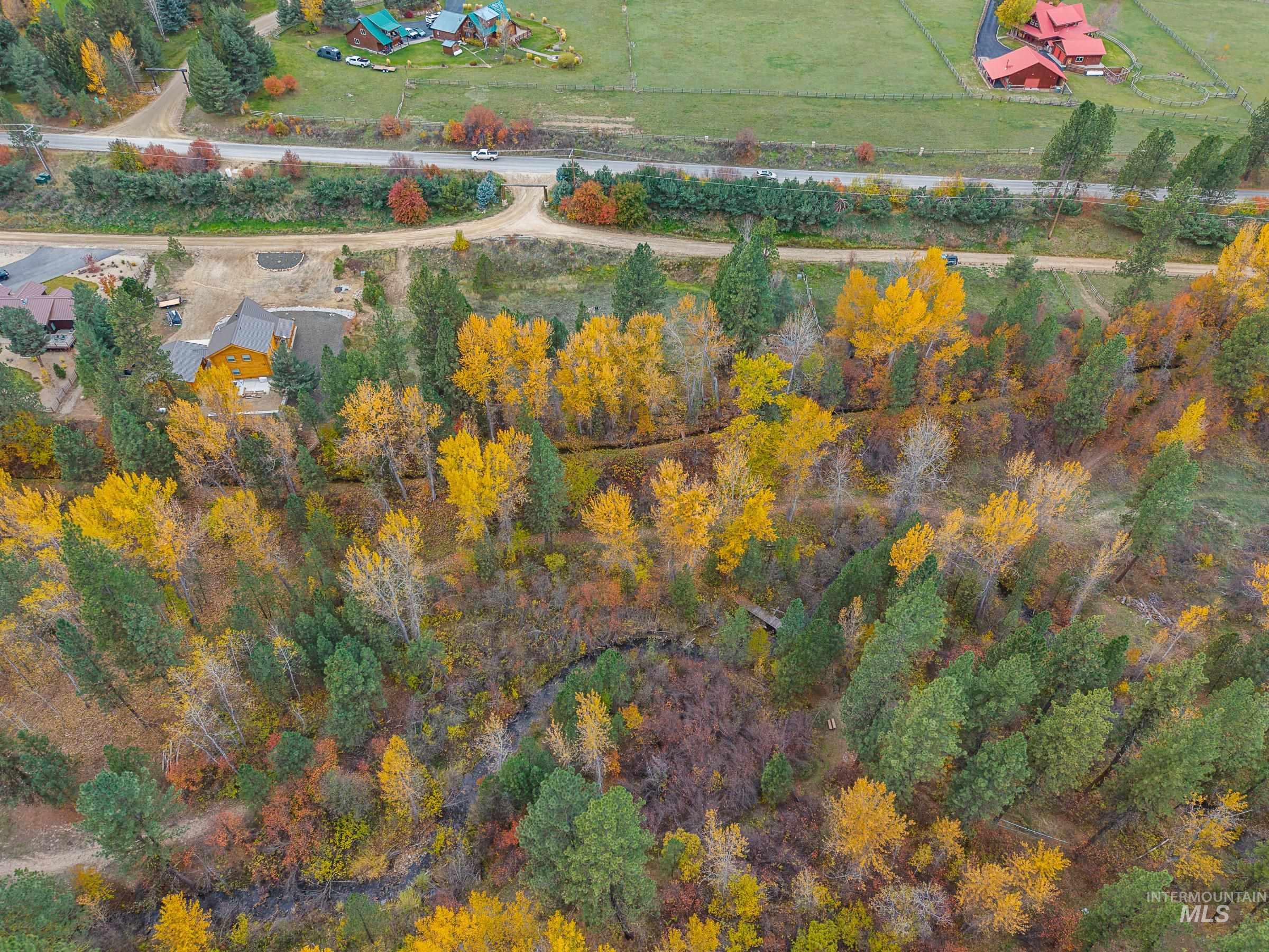 Aerial view of property and surrounding area