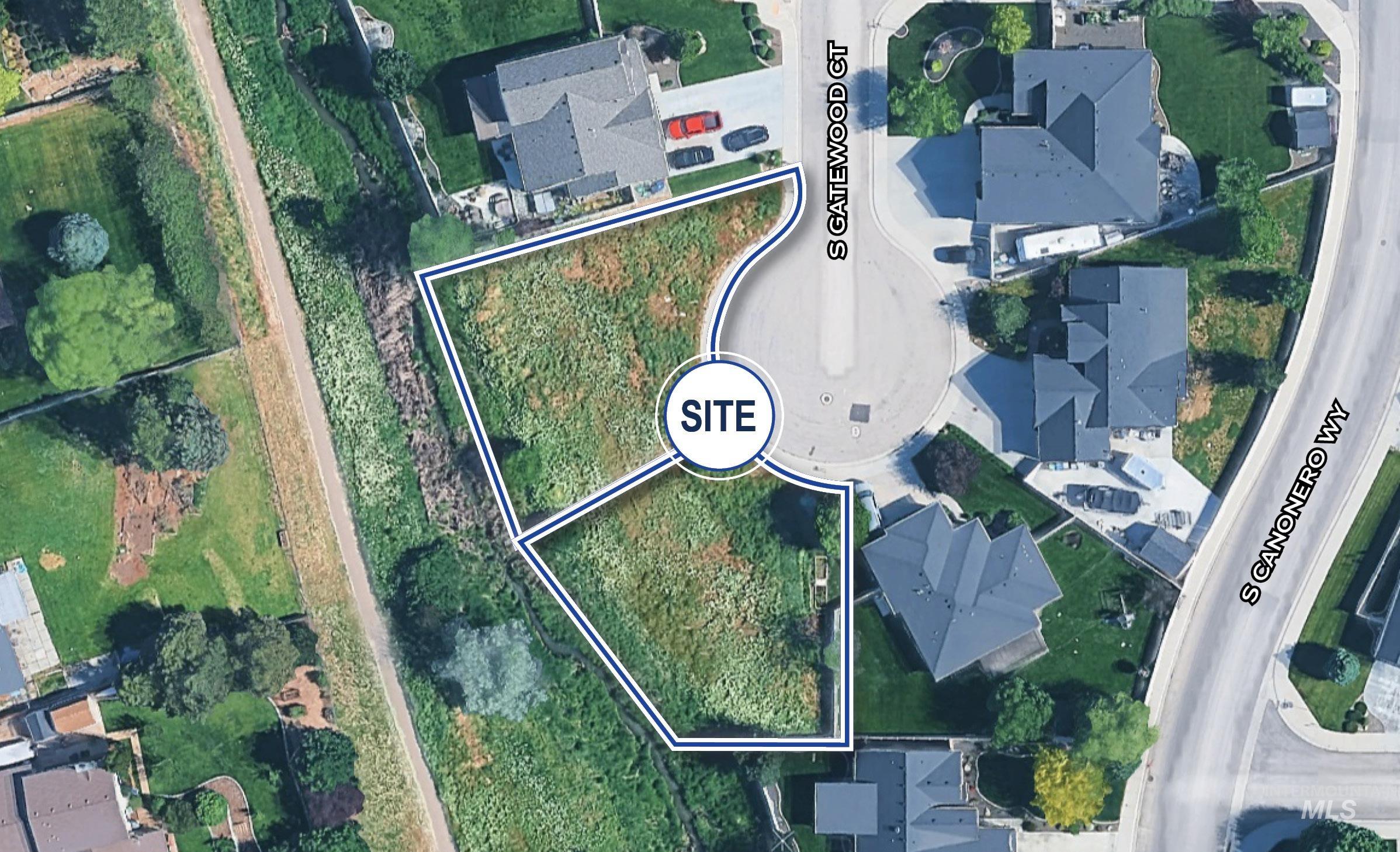 Map / location featuring property boundaries highlighted