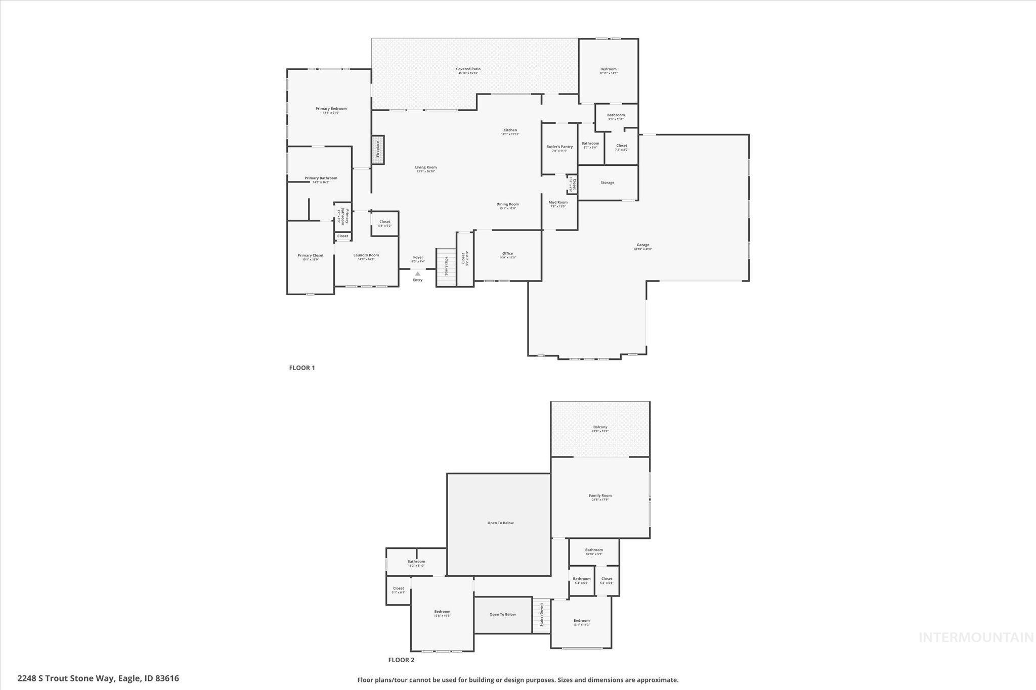 View of floor plan / room layout