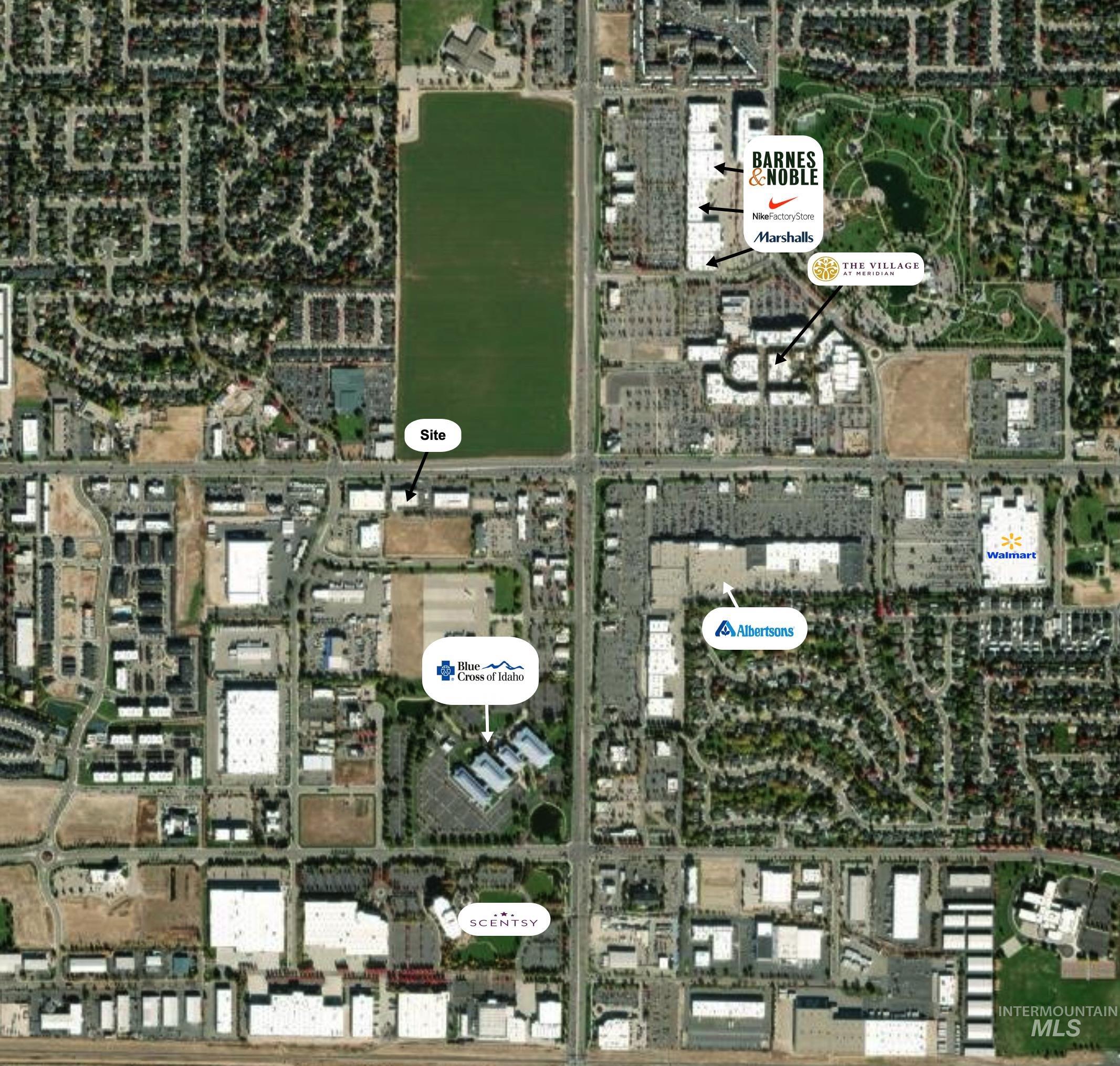 Aerial overview of property's location