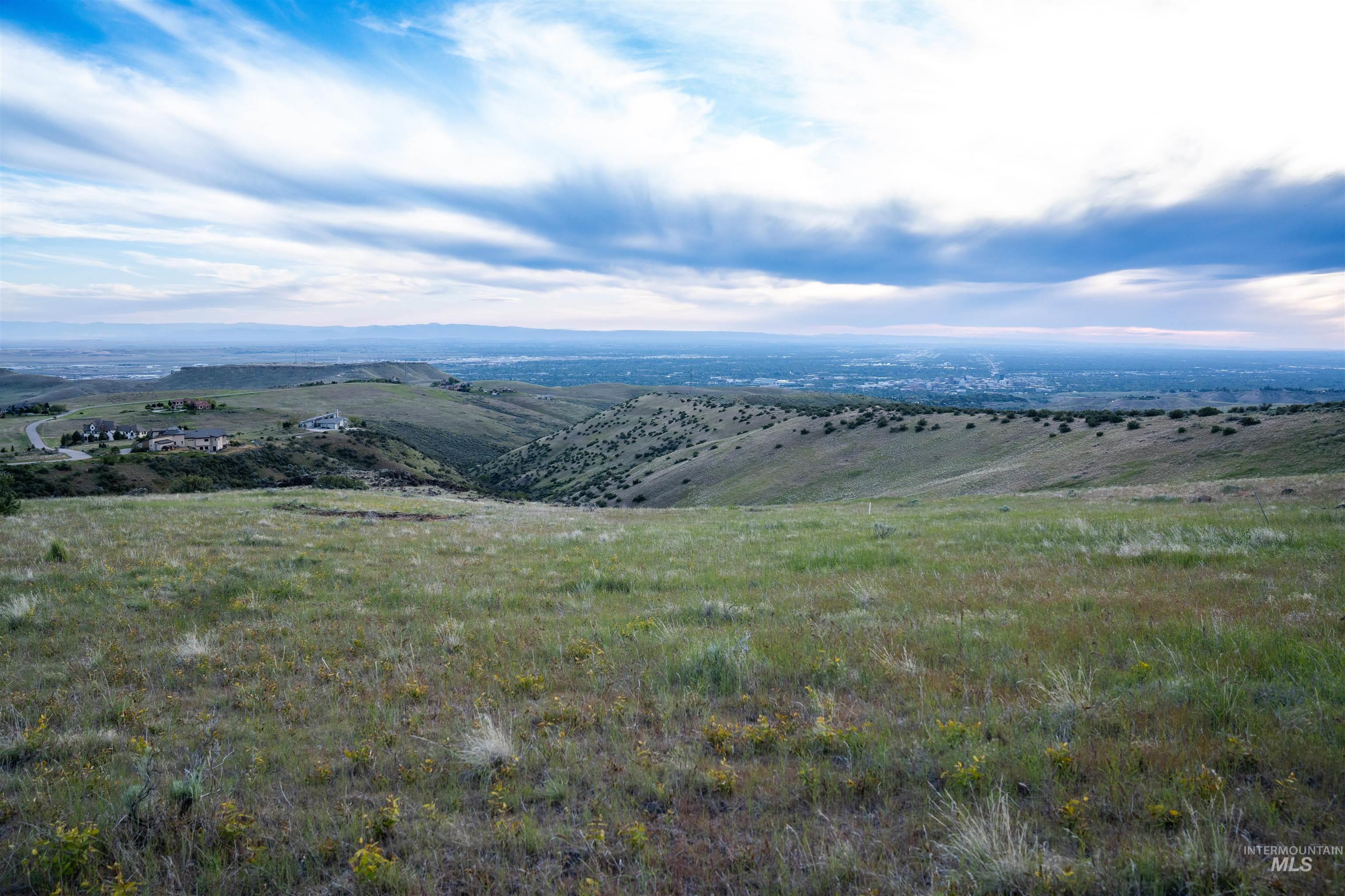Mountain view with rural landscape