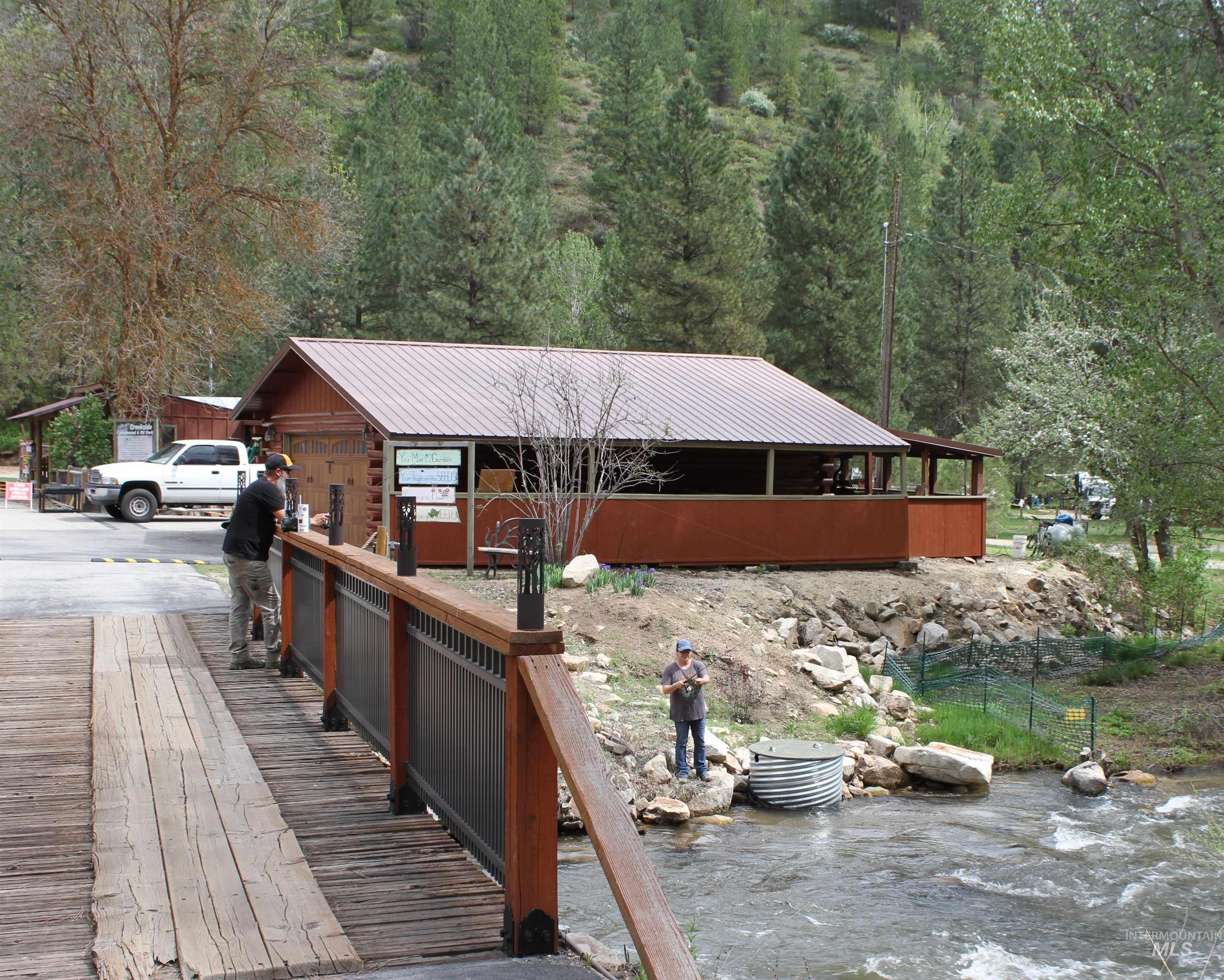 Deck with a water view