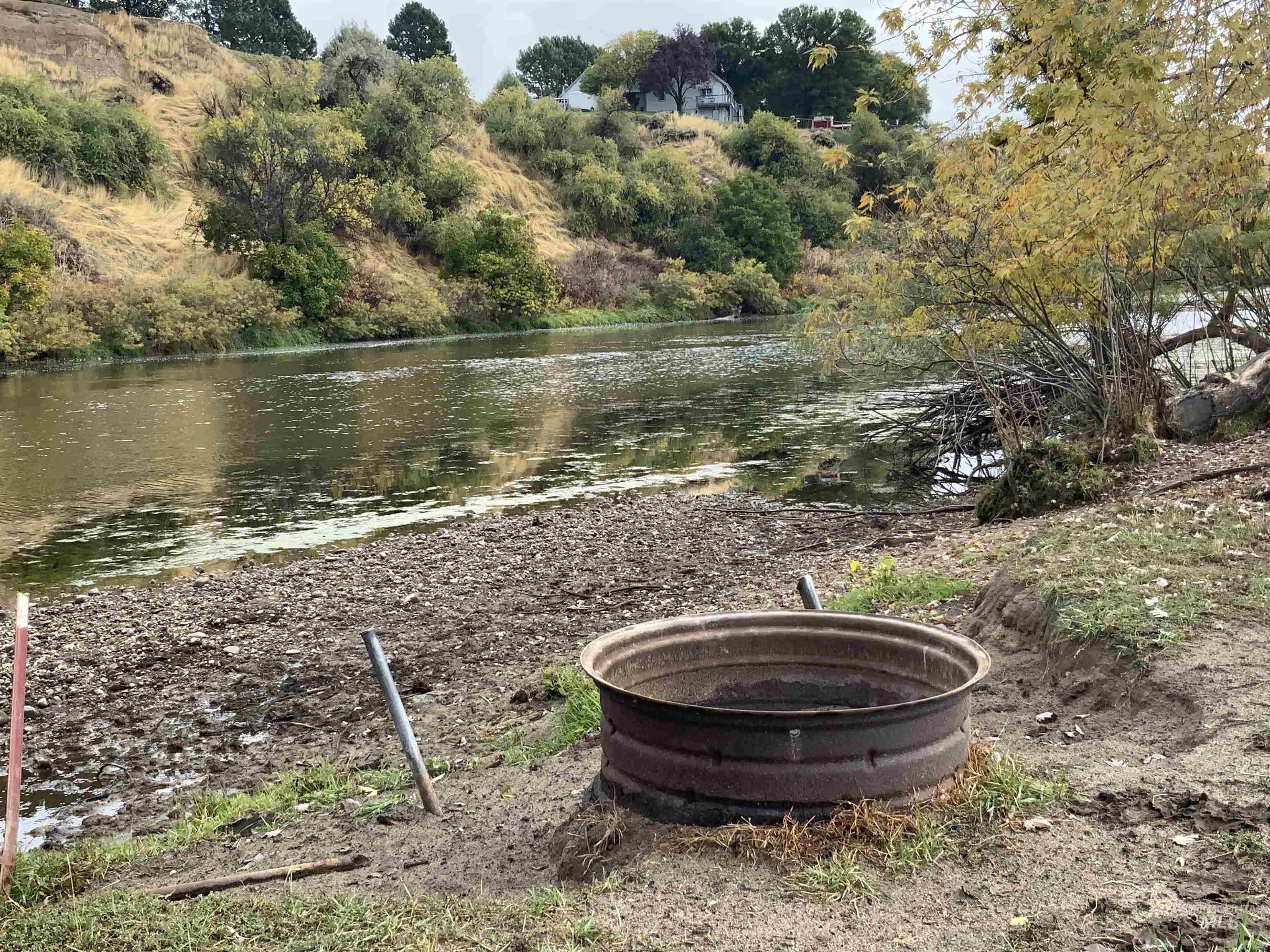 View of yard featuring a water view