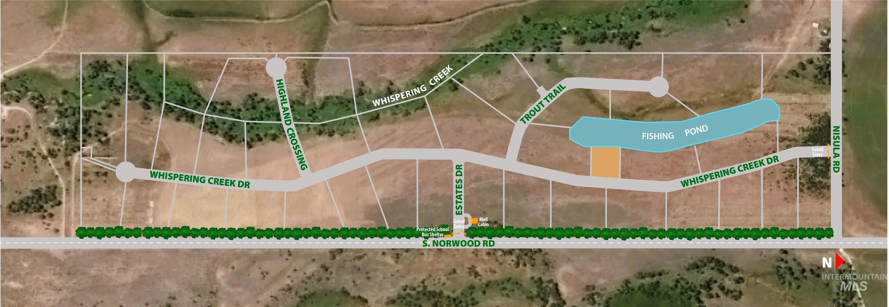 Map / location with property boundaries highlighted