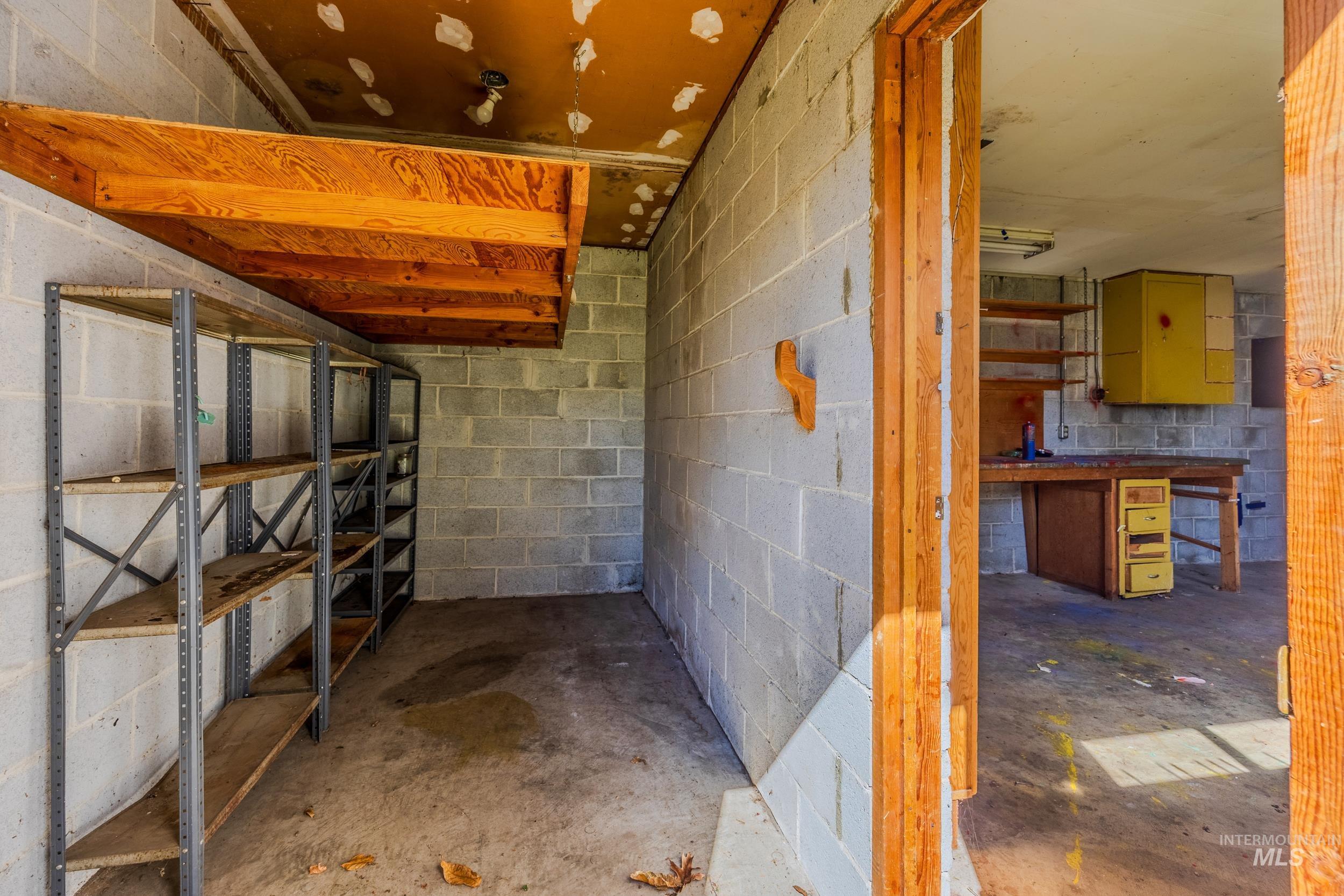 View of storage room