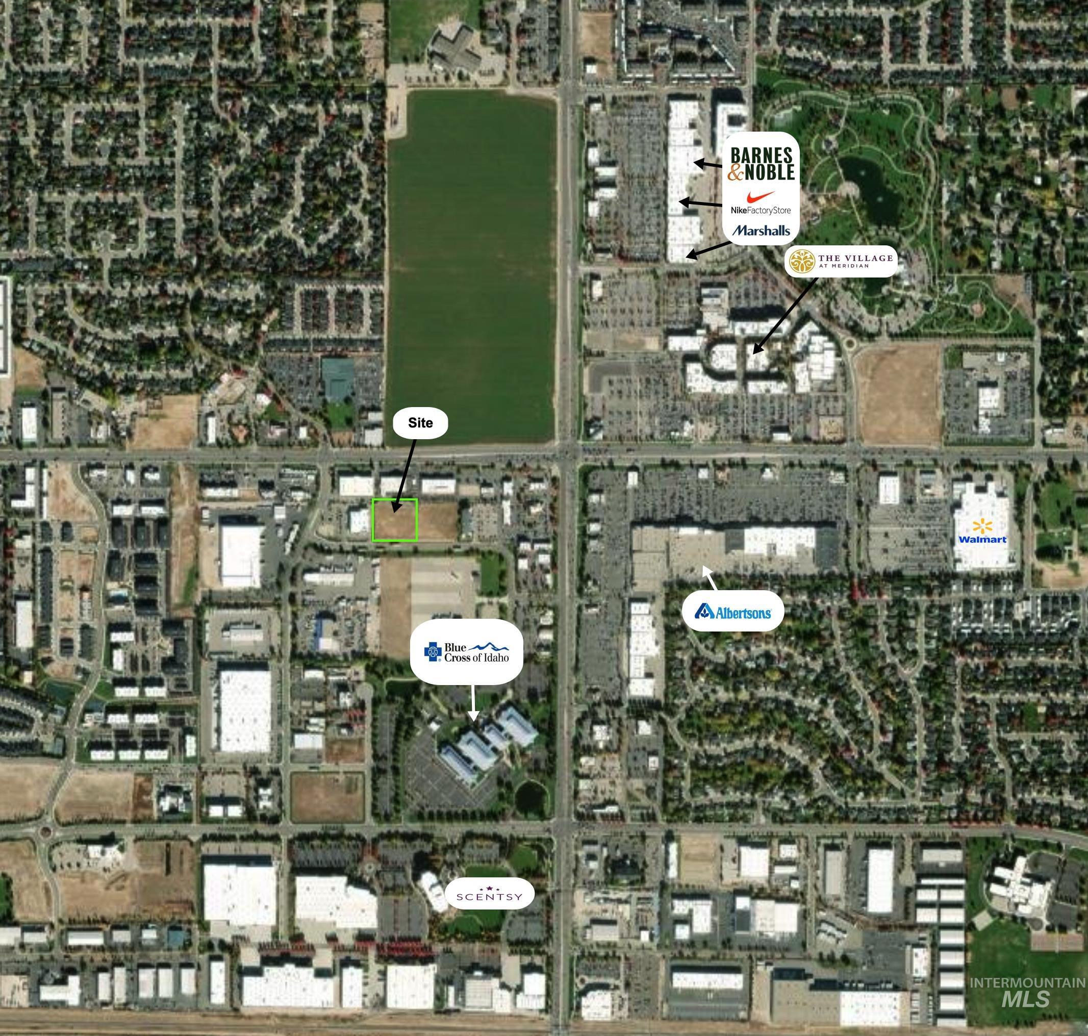 Aerial overview of property's location