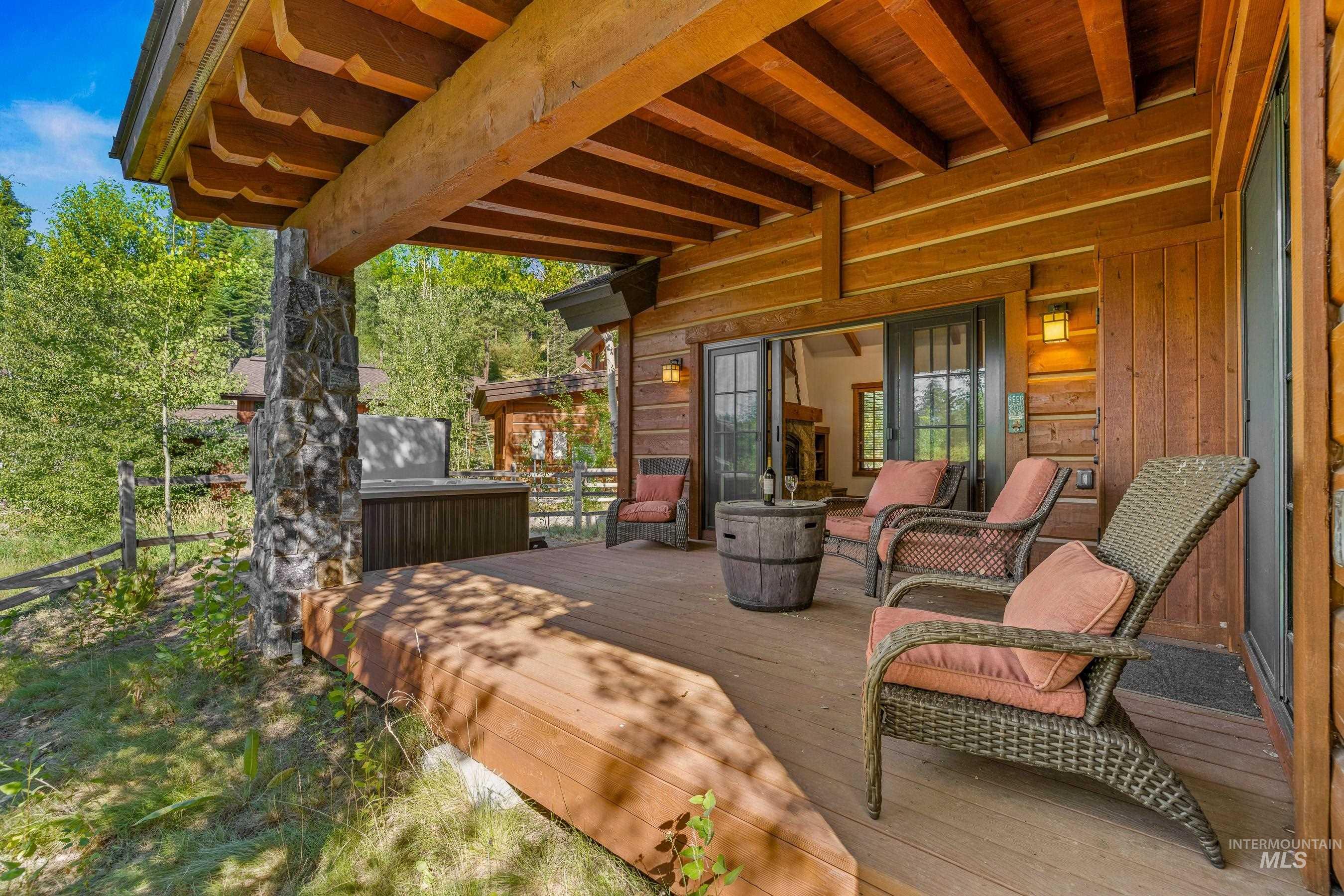 View of covered deck