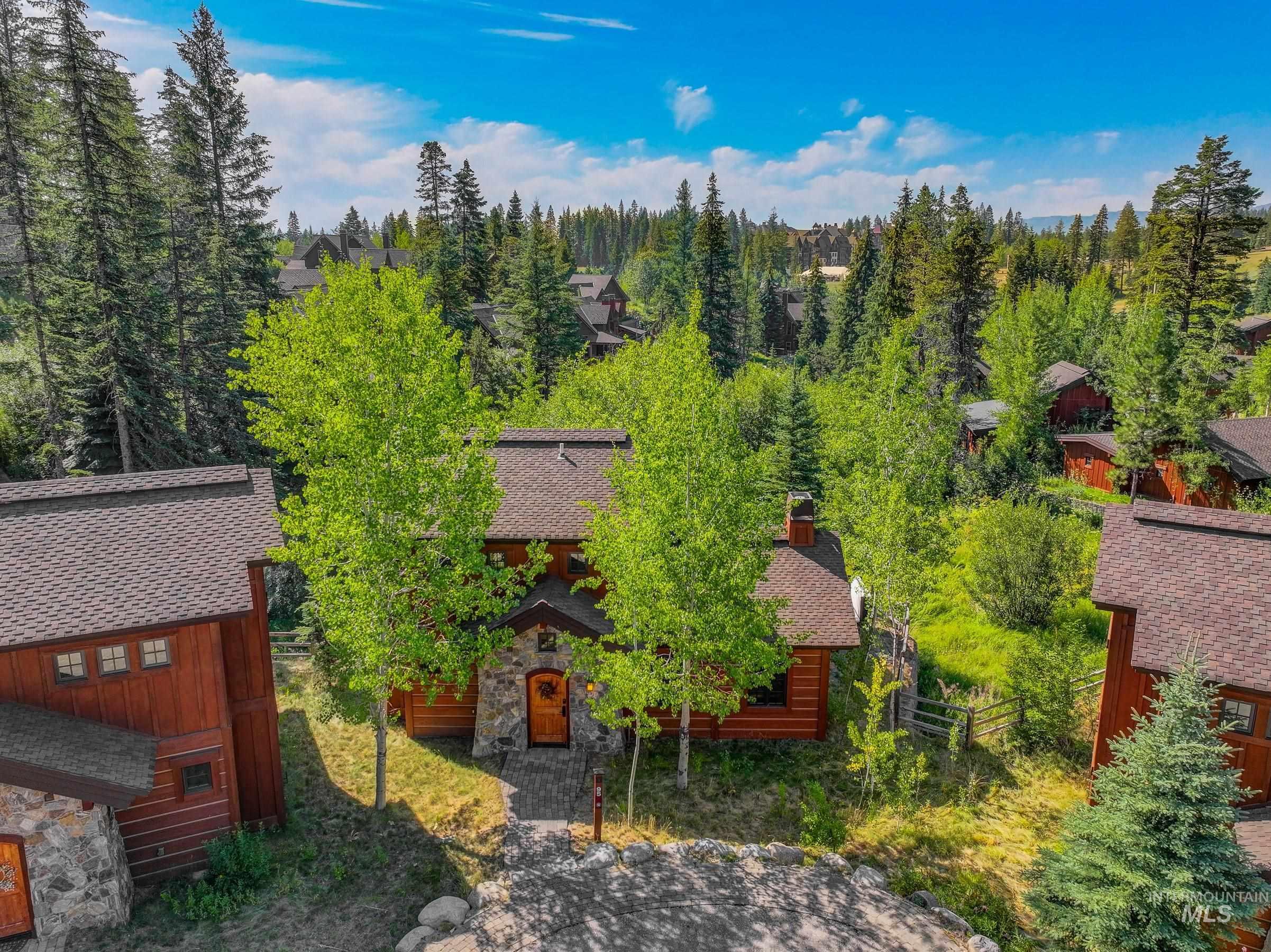 Aerial view of property and surrounding area