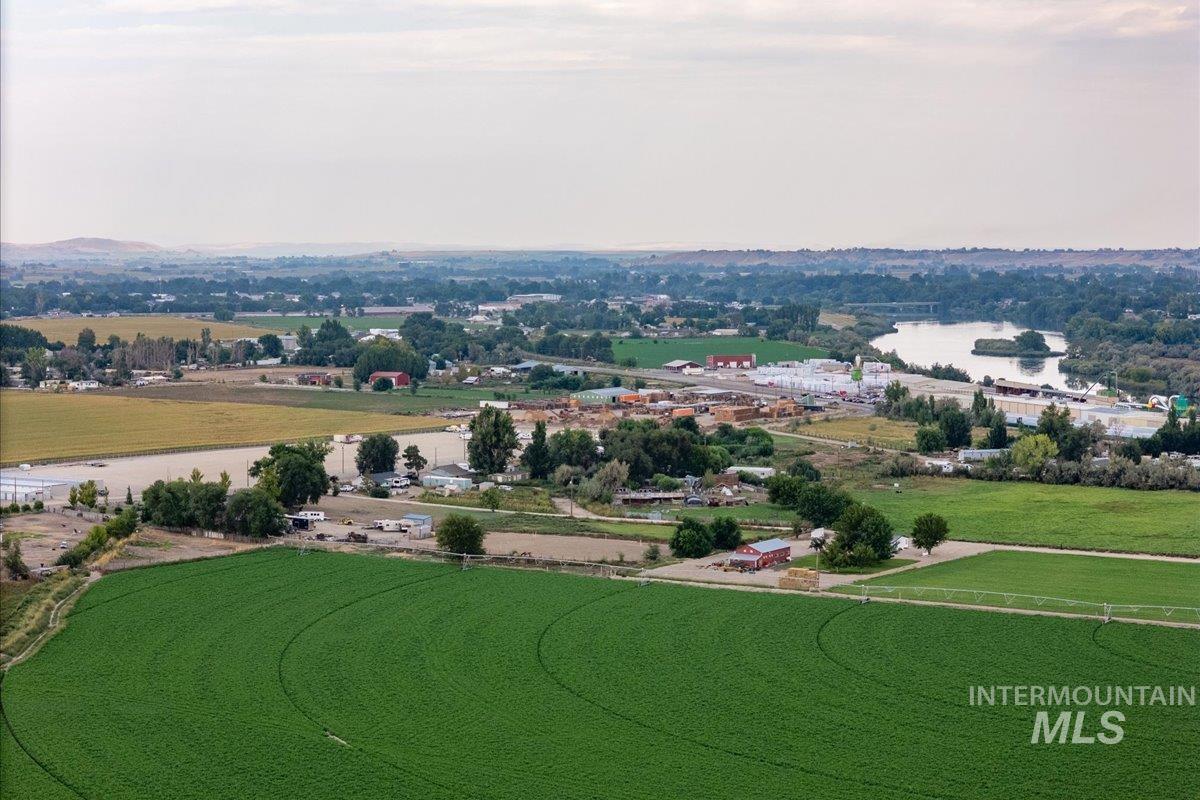 Drone / aerial view of a nearby body of water