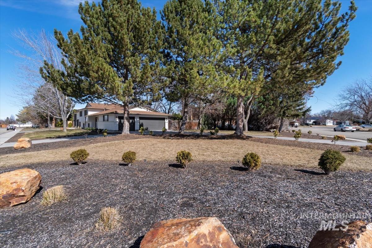 View of single story home