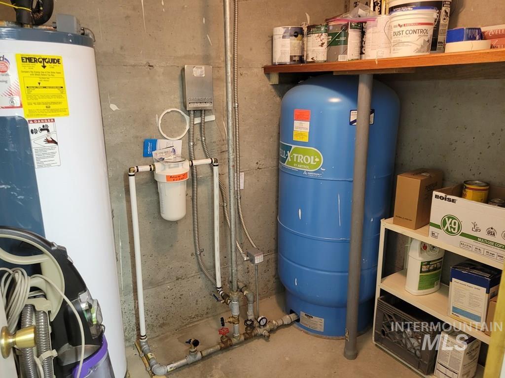 Utility room with water heater