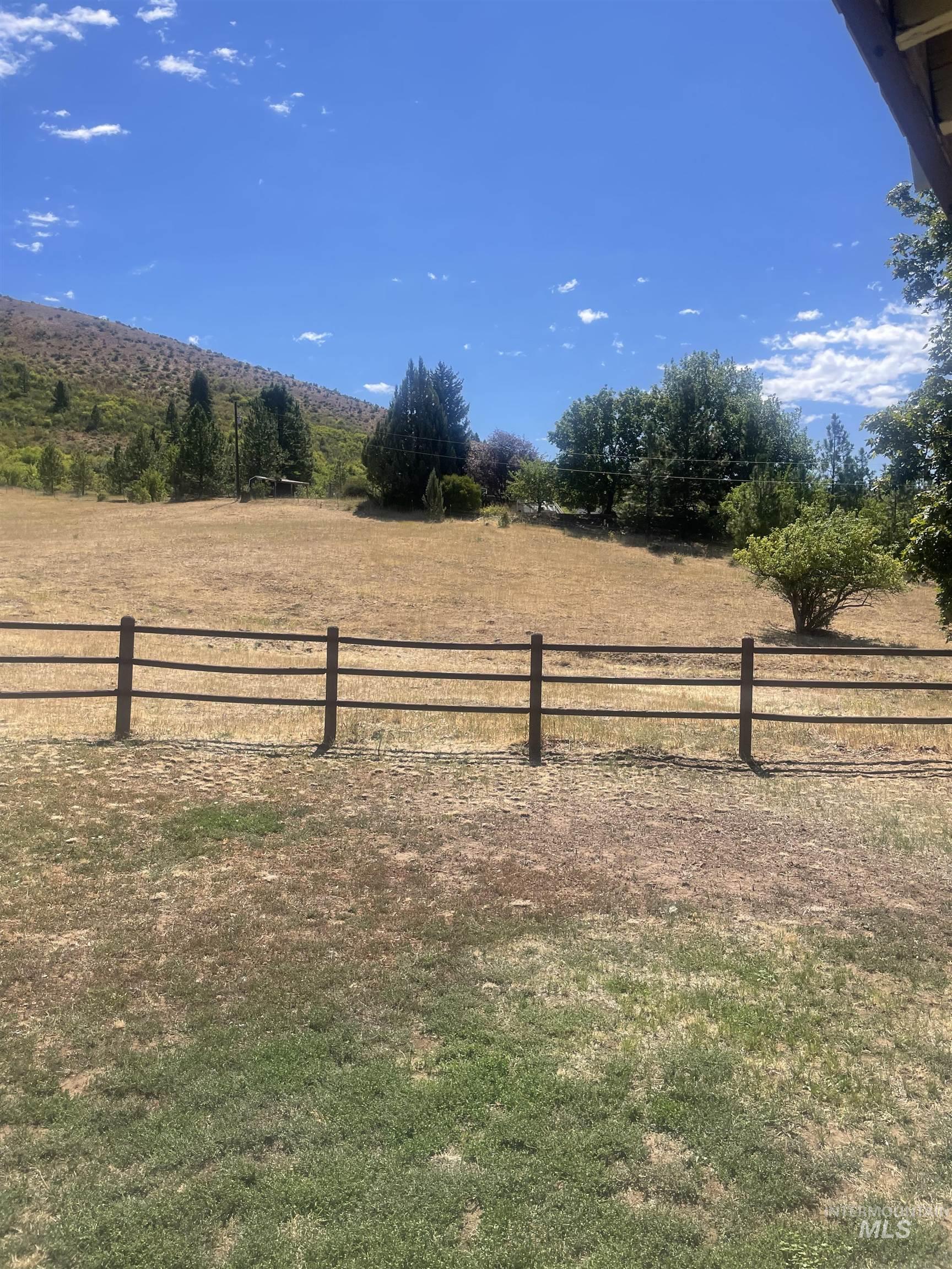View of yard featuring a view of countryside