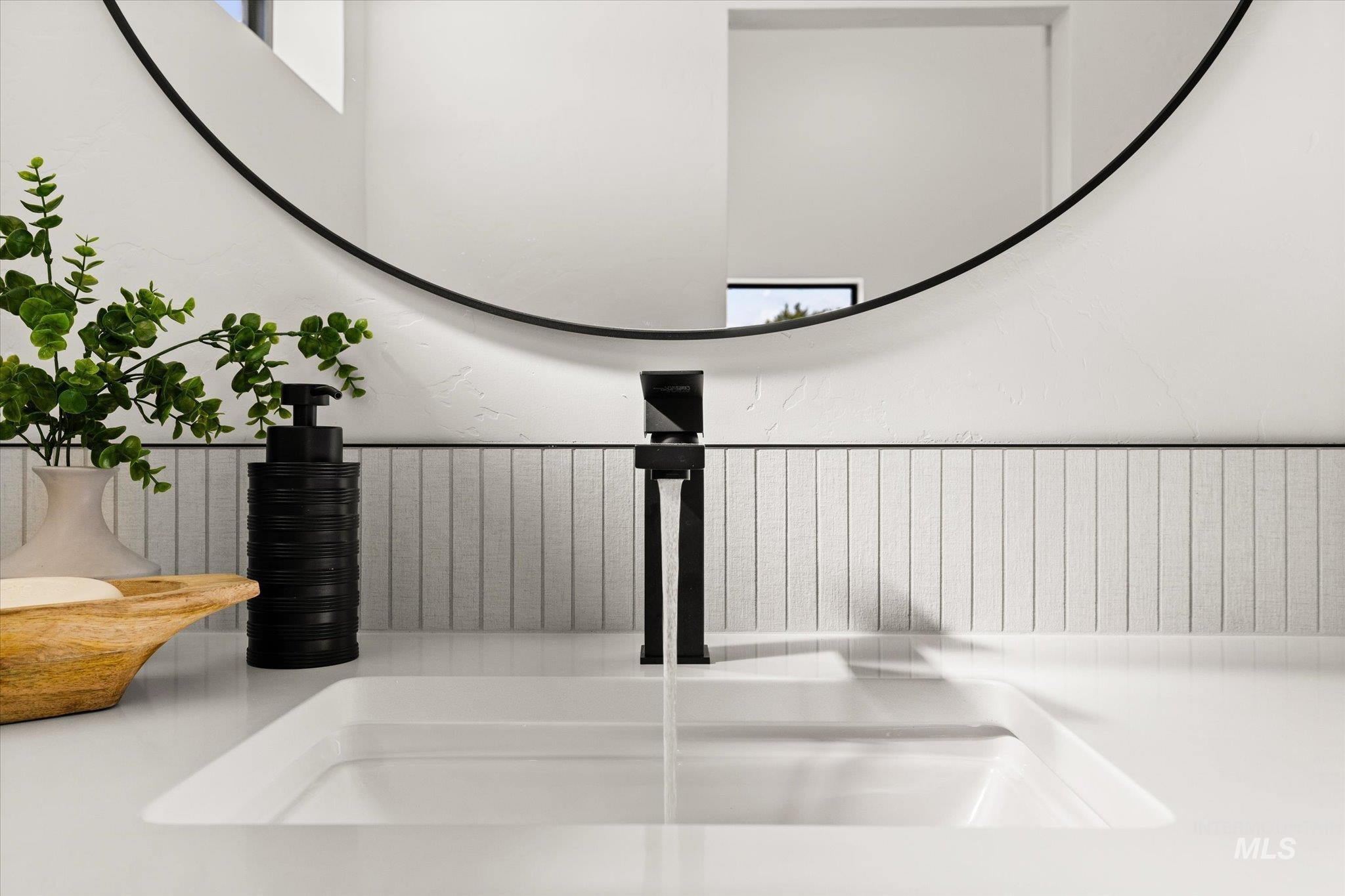 Bathroom view of a sink