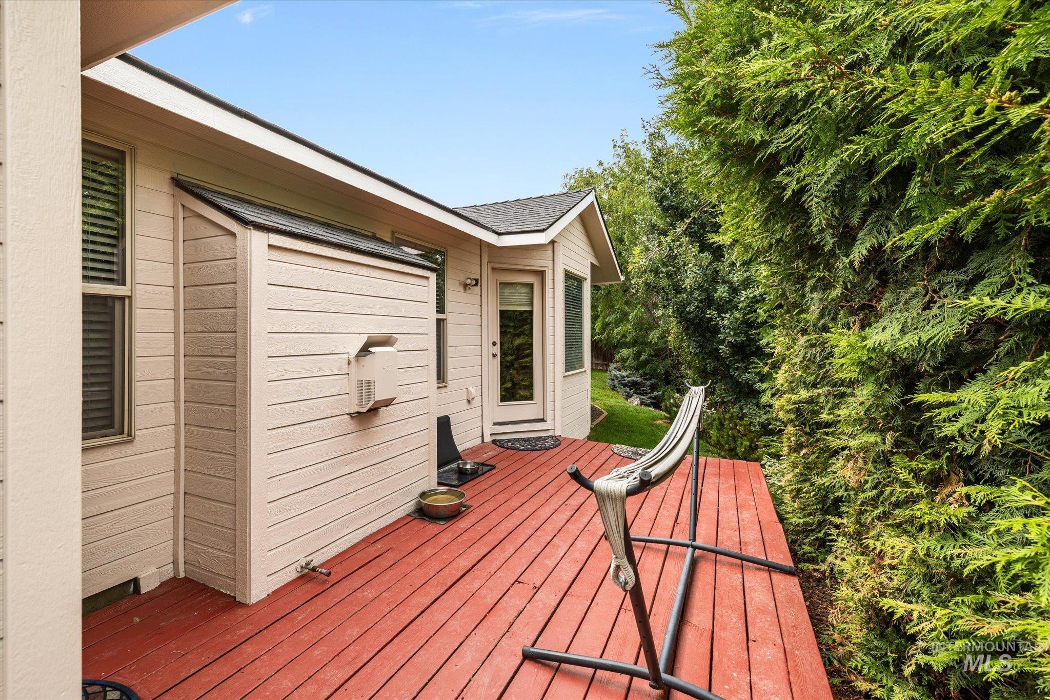 View of wooden terrace