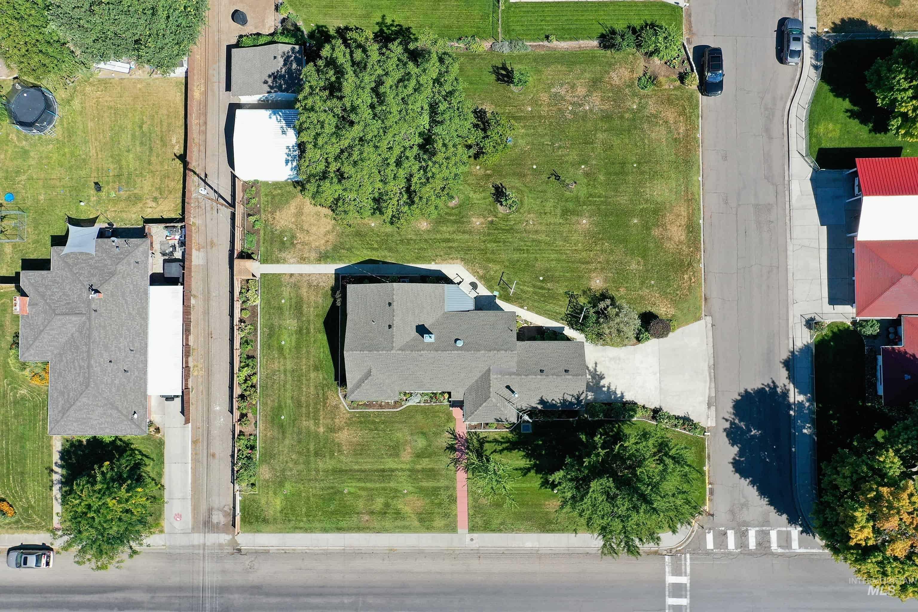 Aerial view of property's location