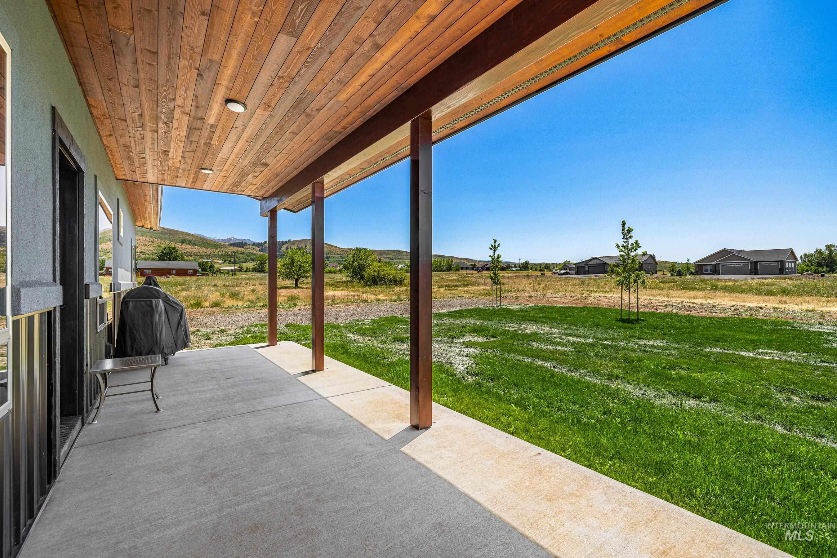 View of patio featuring grilling area