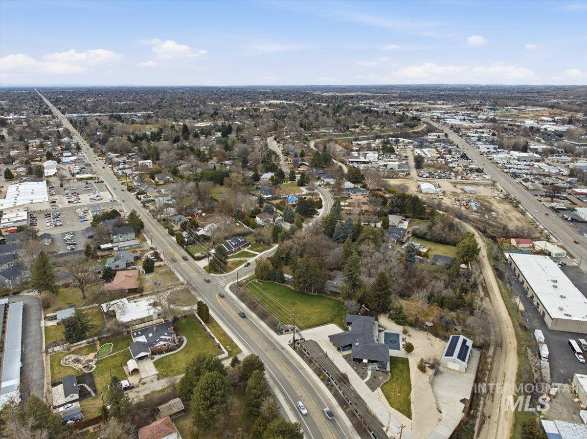 Aerial view of property's location