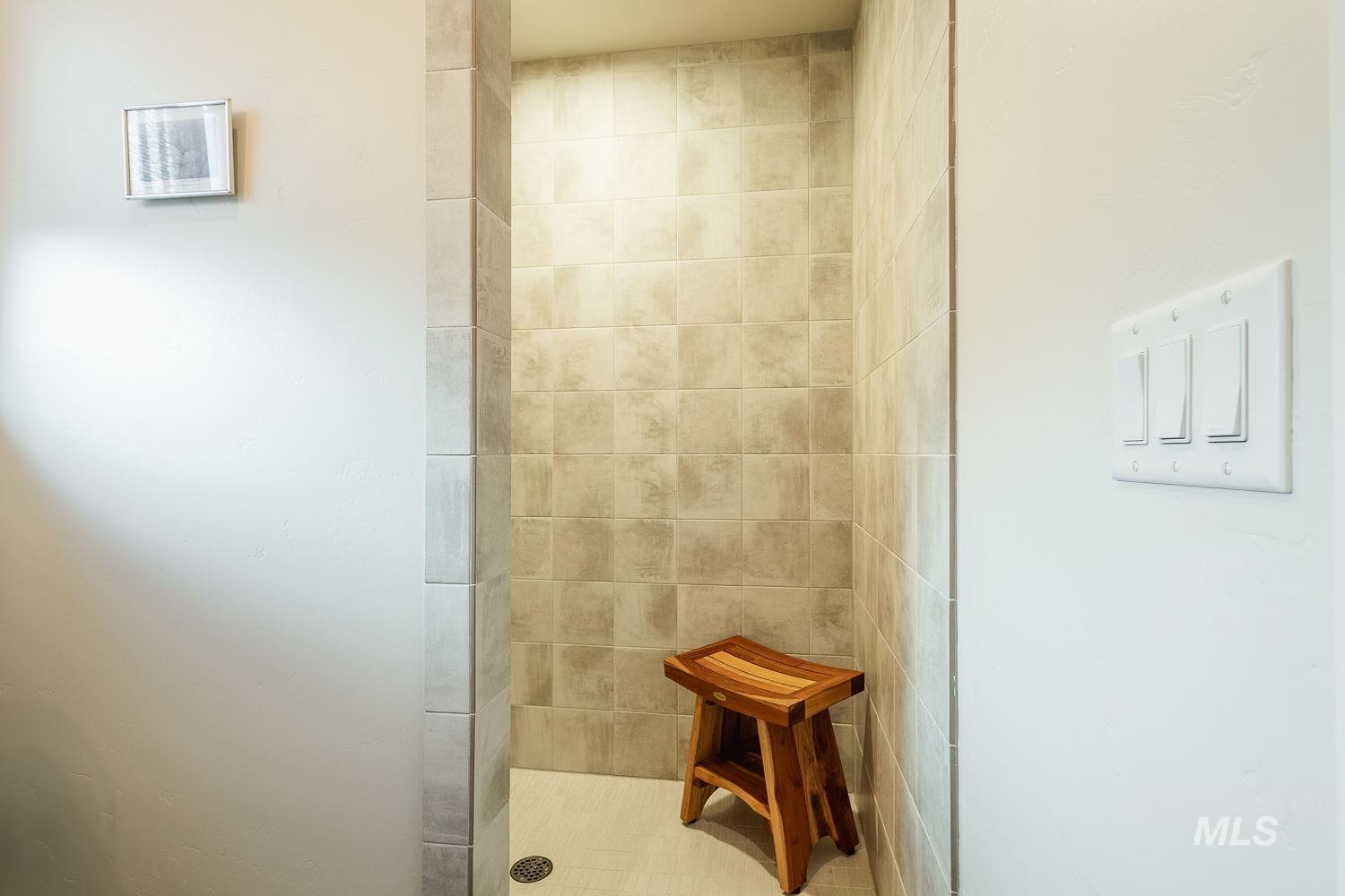 Bathroom with walk in shower