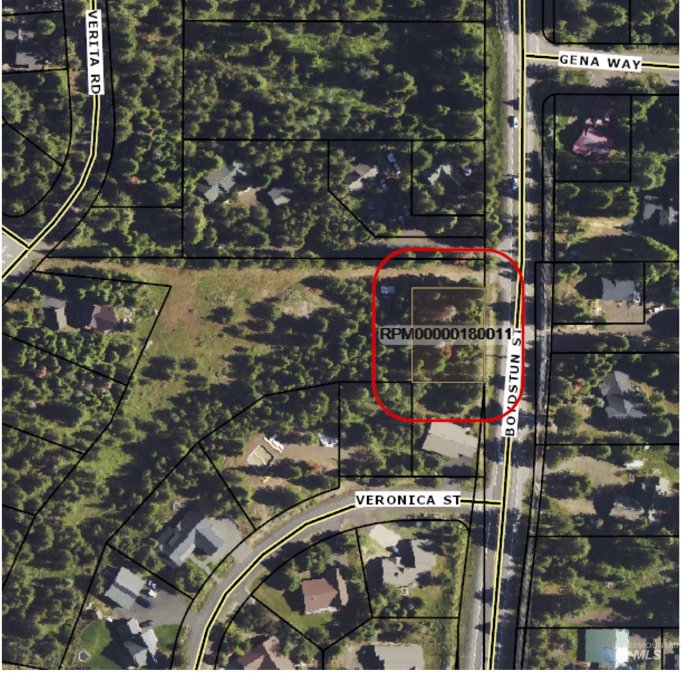 Aerial overview of property's location