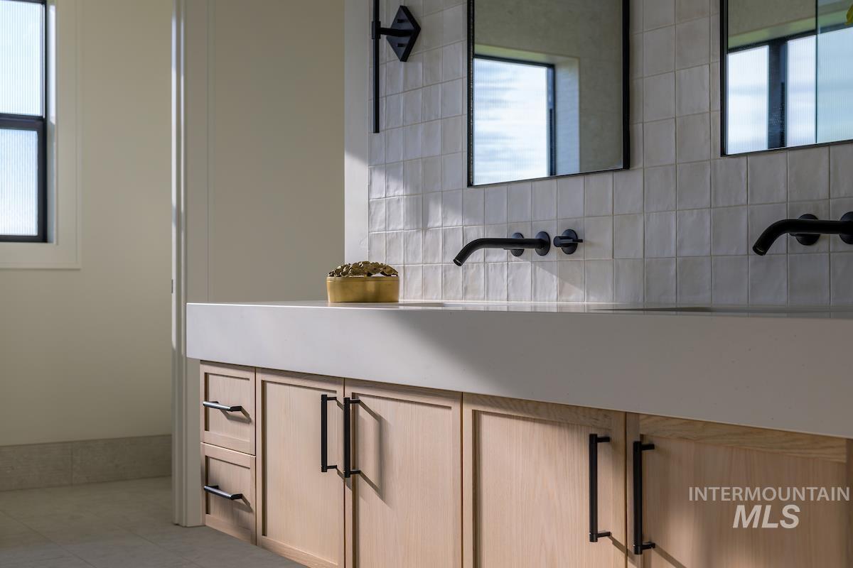 Full bathroom with vanity