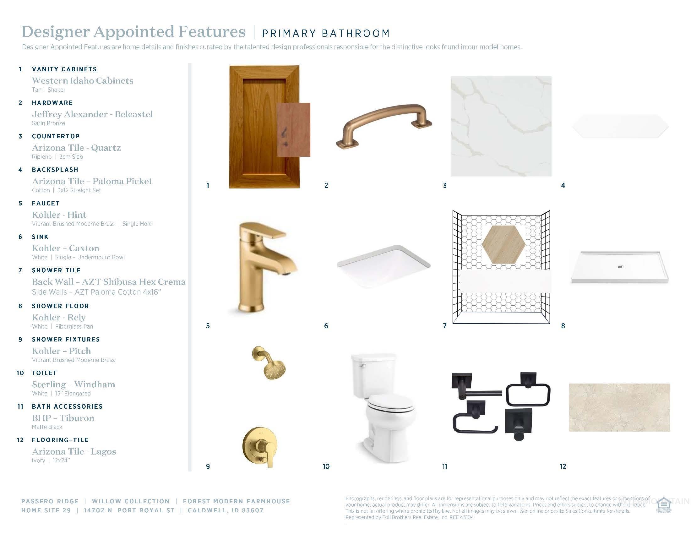 View of a document with a collage of images