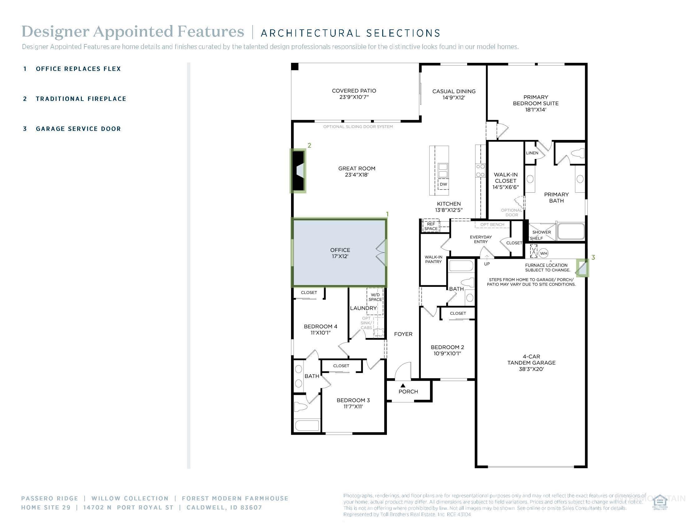 View of floor plan / room layout