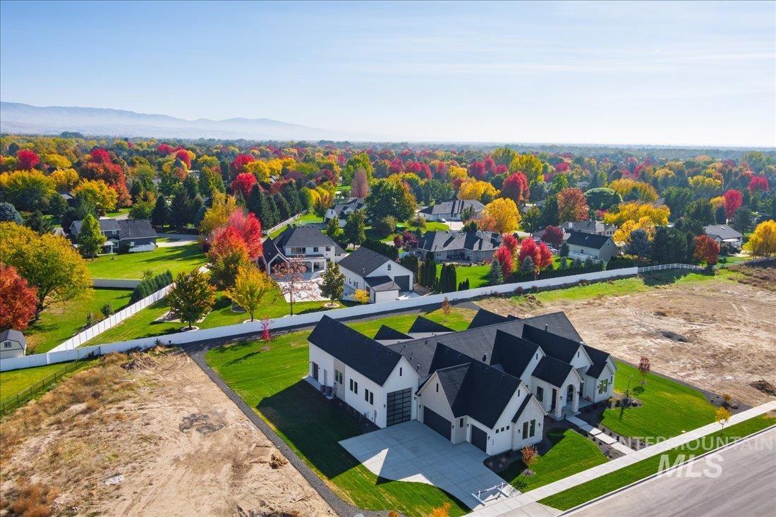 View from above of property