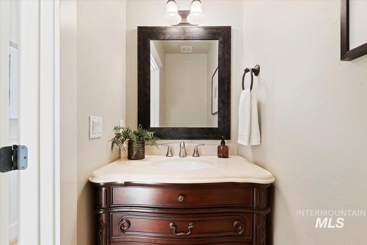 Bathroom featuring vanity