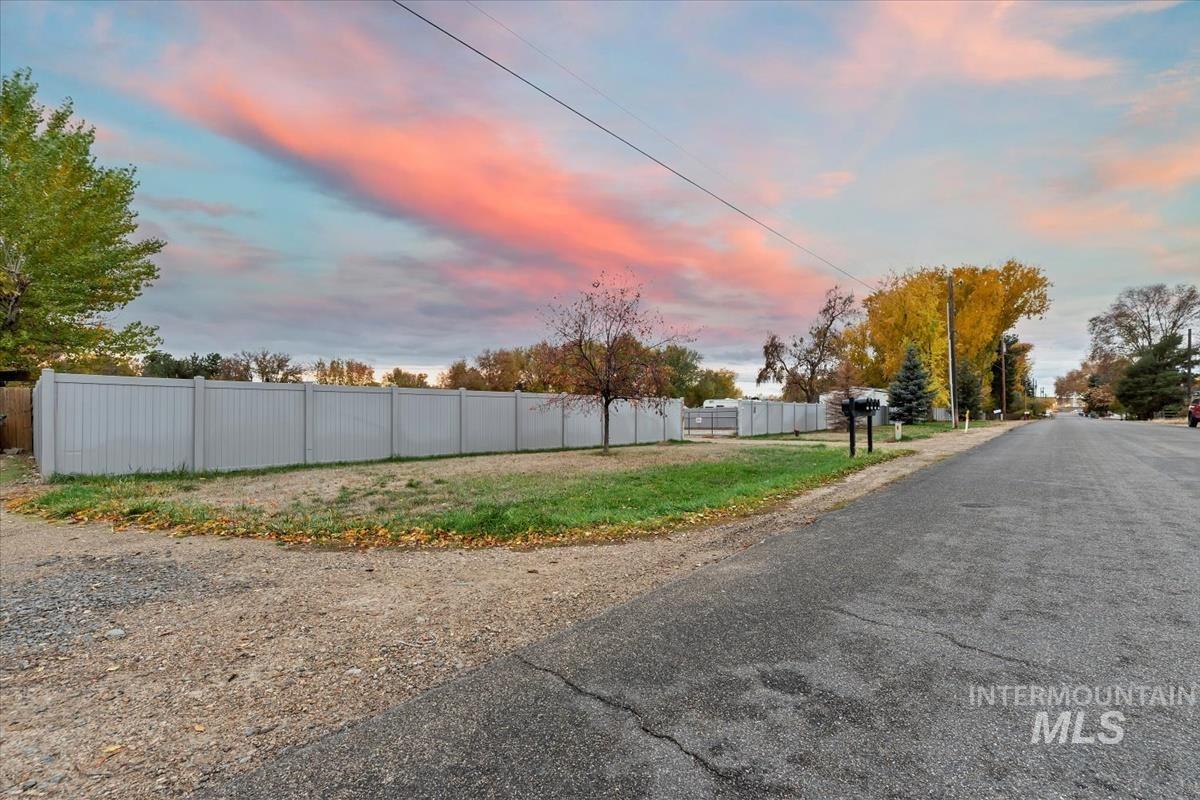 View of asphalt street