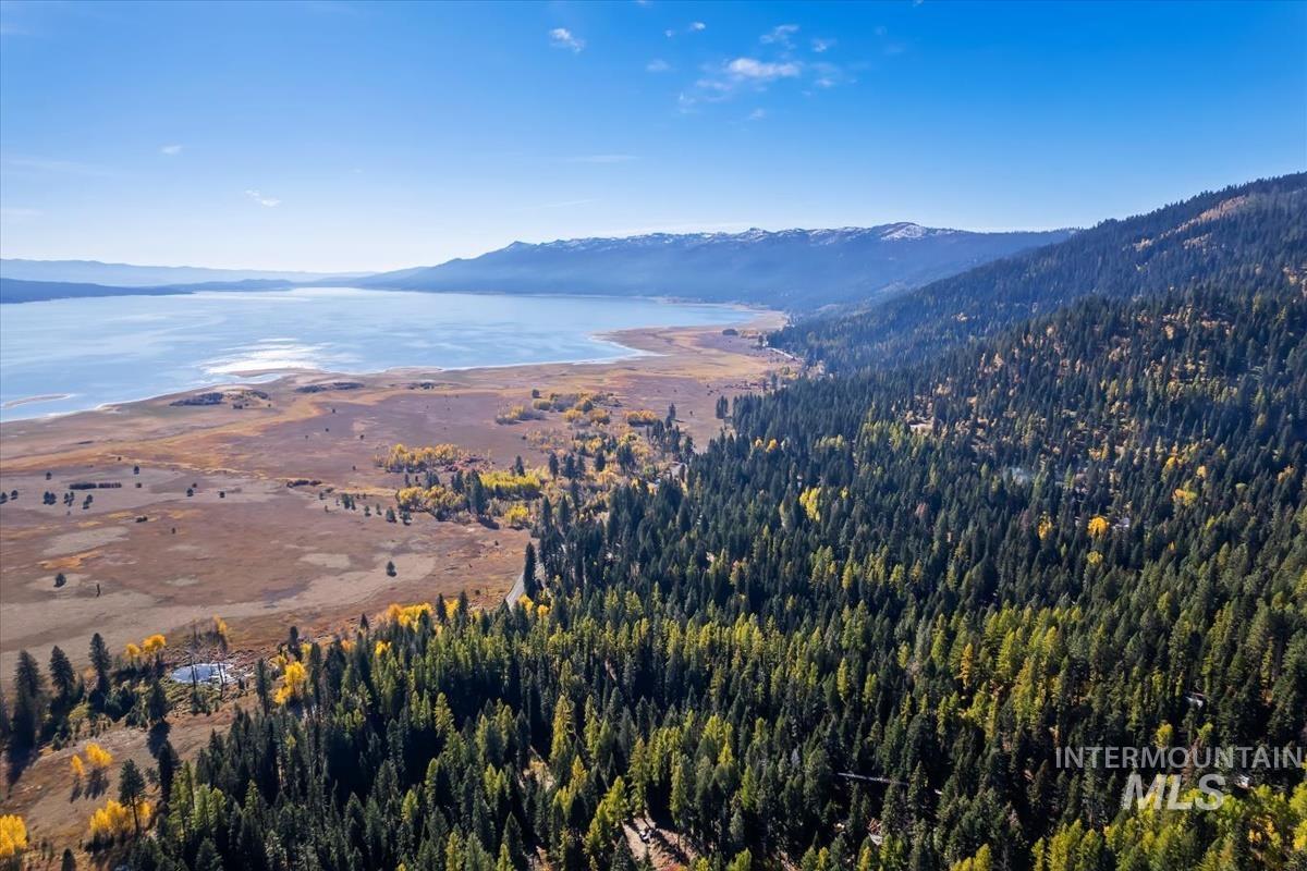 Mountain view with a large body of water