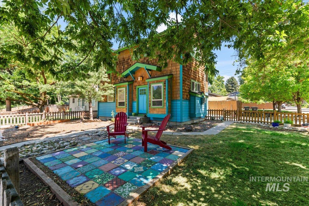 View of yard with a patio area