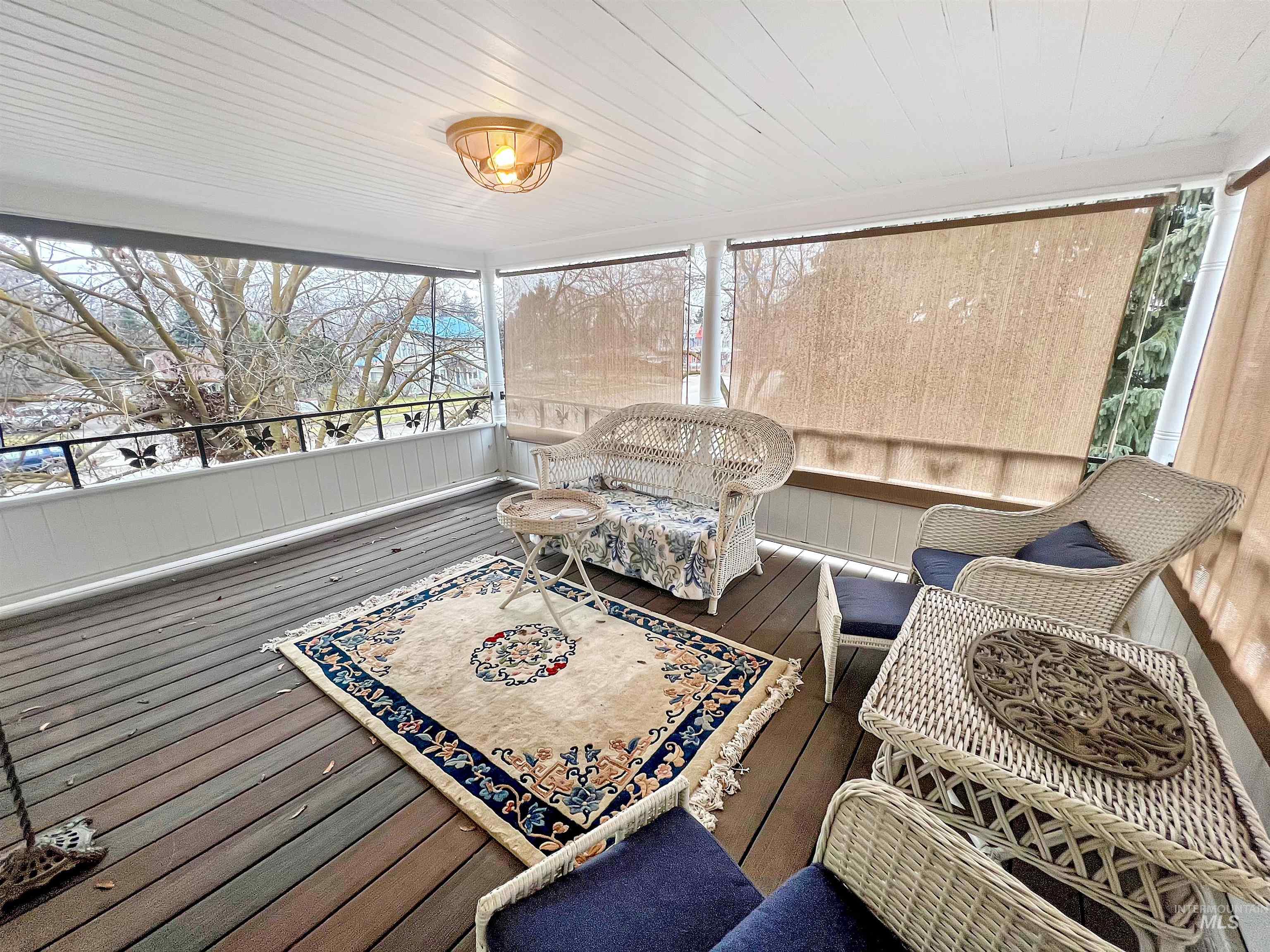 Porch featuring a deck and plenty of natural light