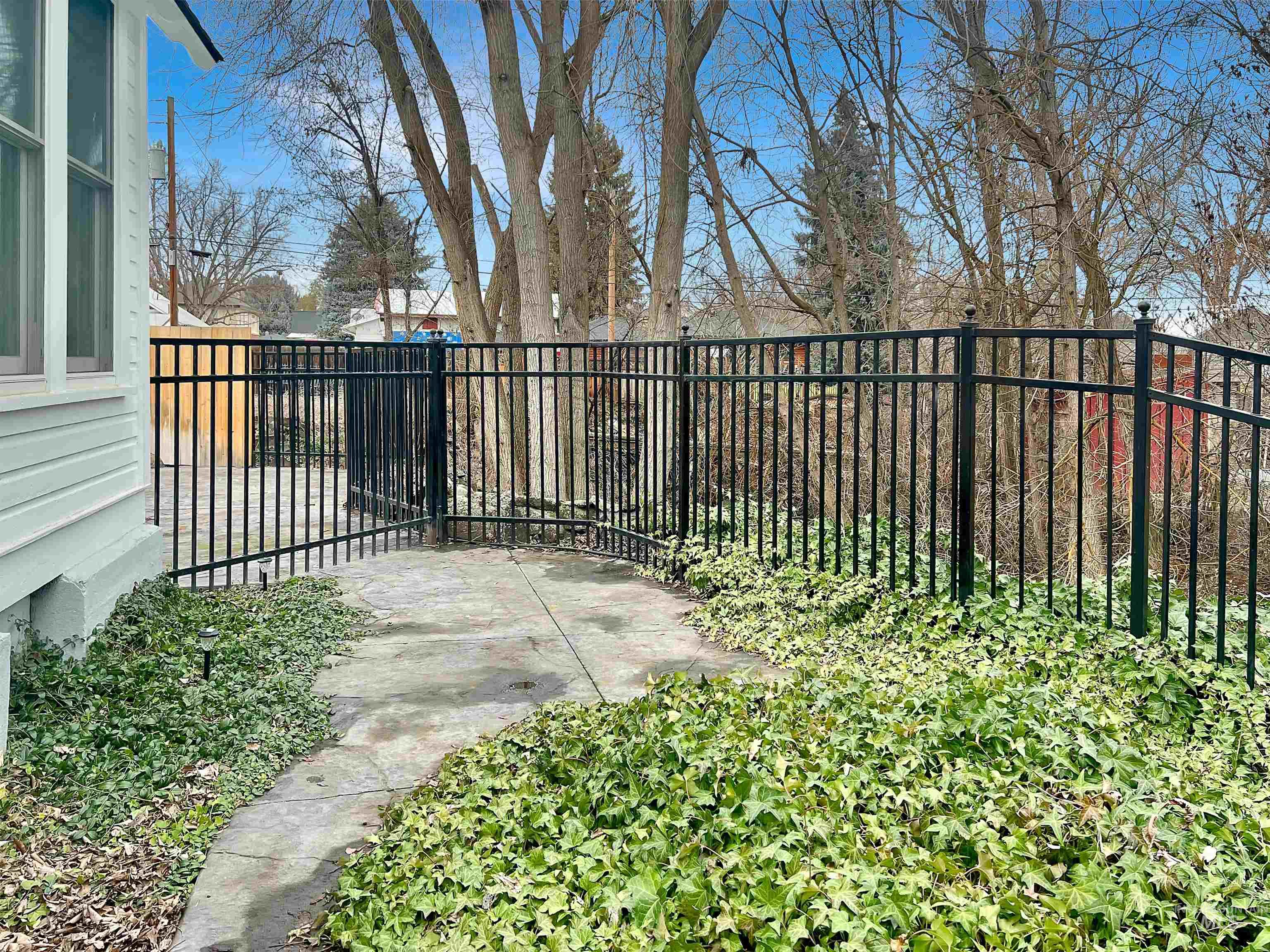 Fenced yard