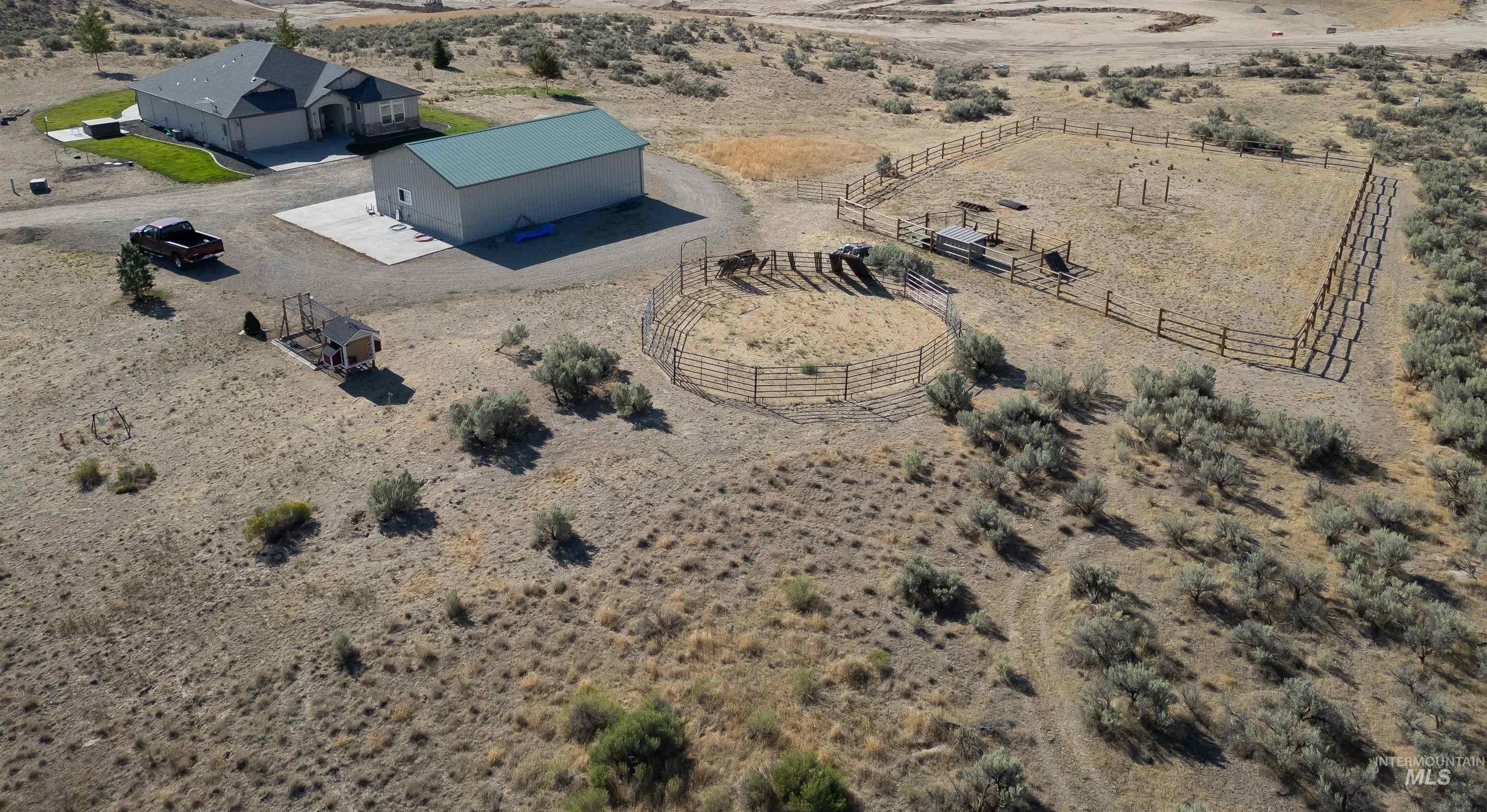 View of rural area with a desert landscape