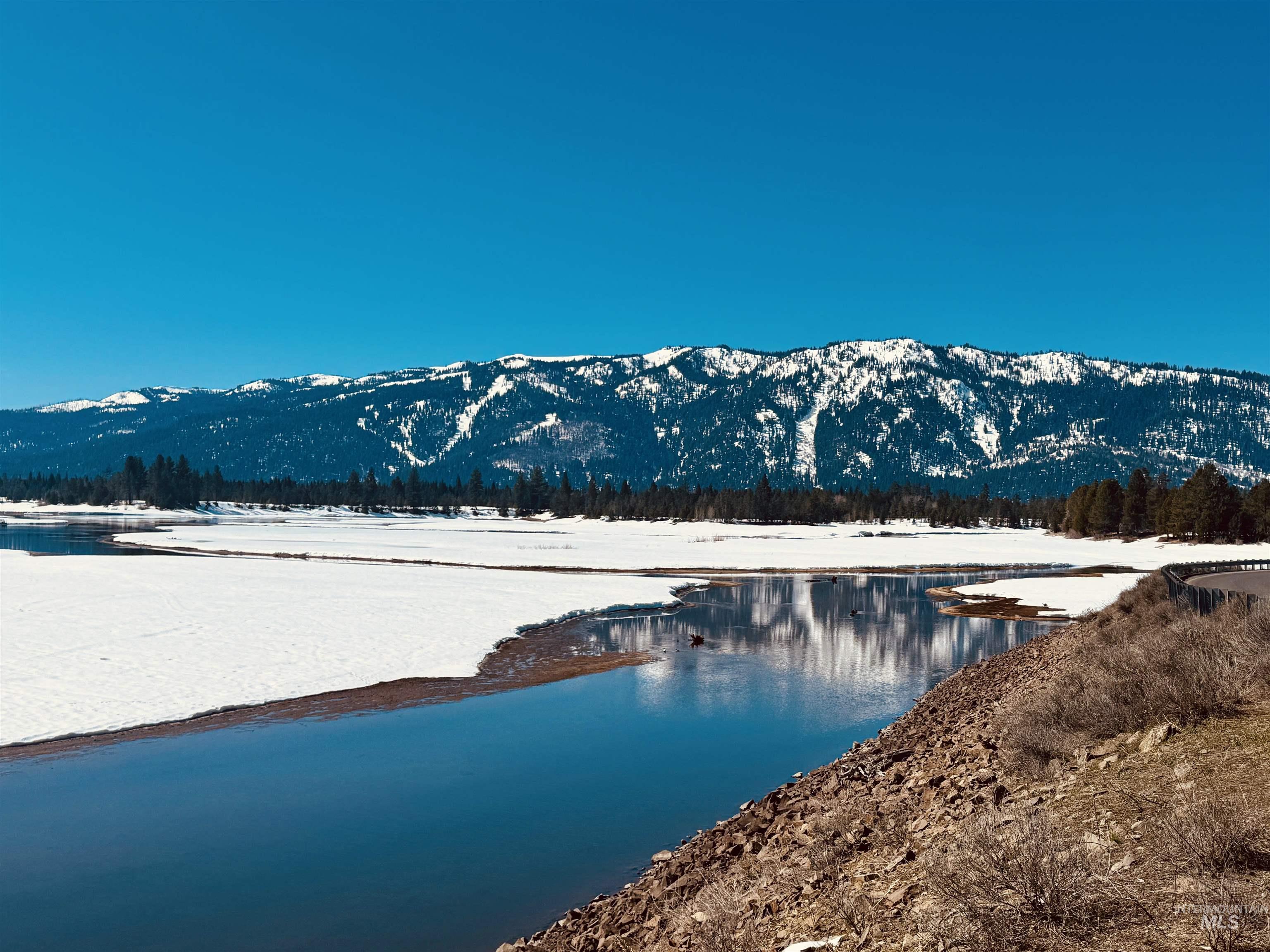 Water view with a mountain backdrop