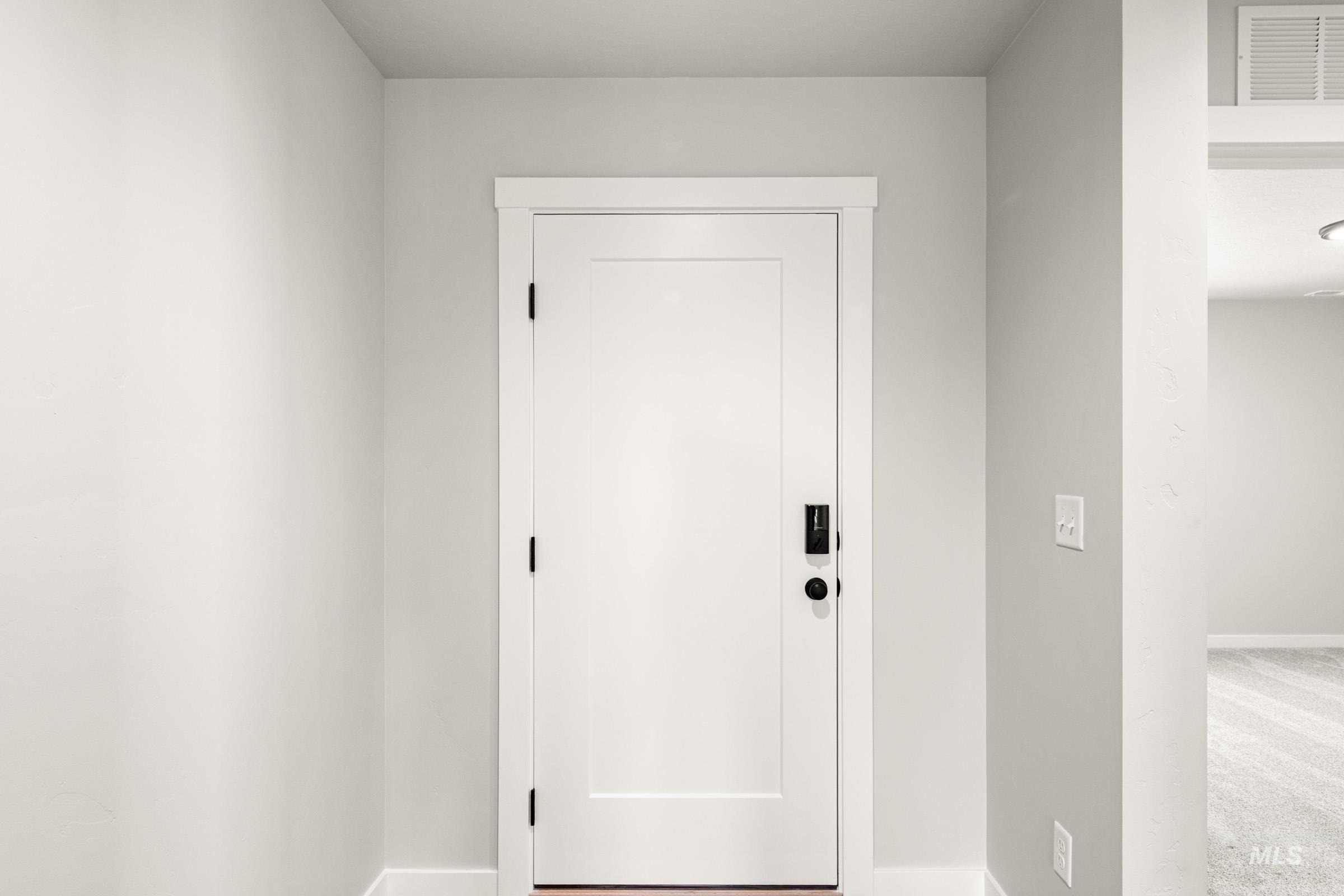 Entrance foyer with baseboards